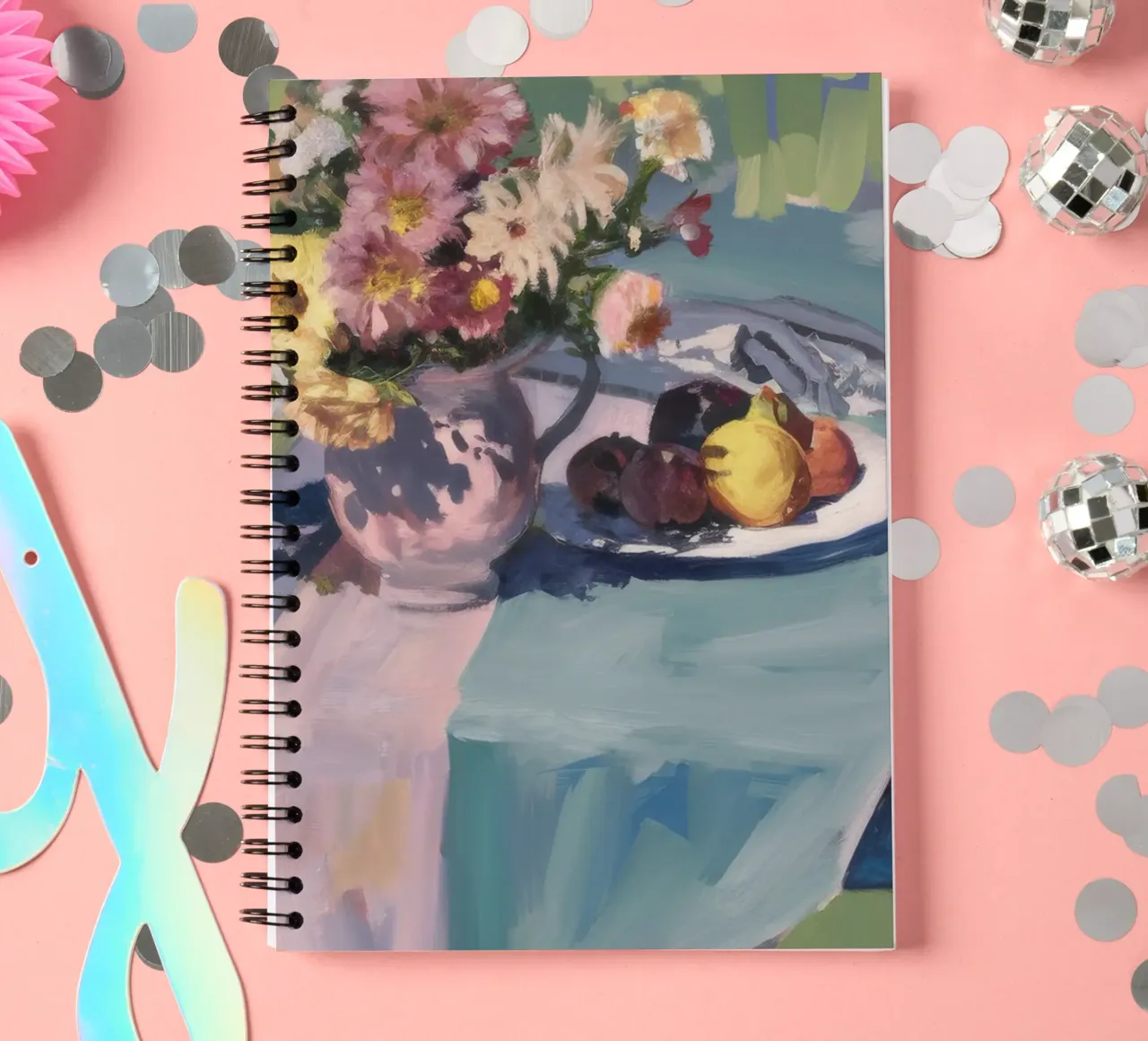 Rustic Bloom Repast spiral notebook by Celestial Harmony