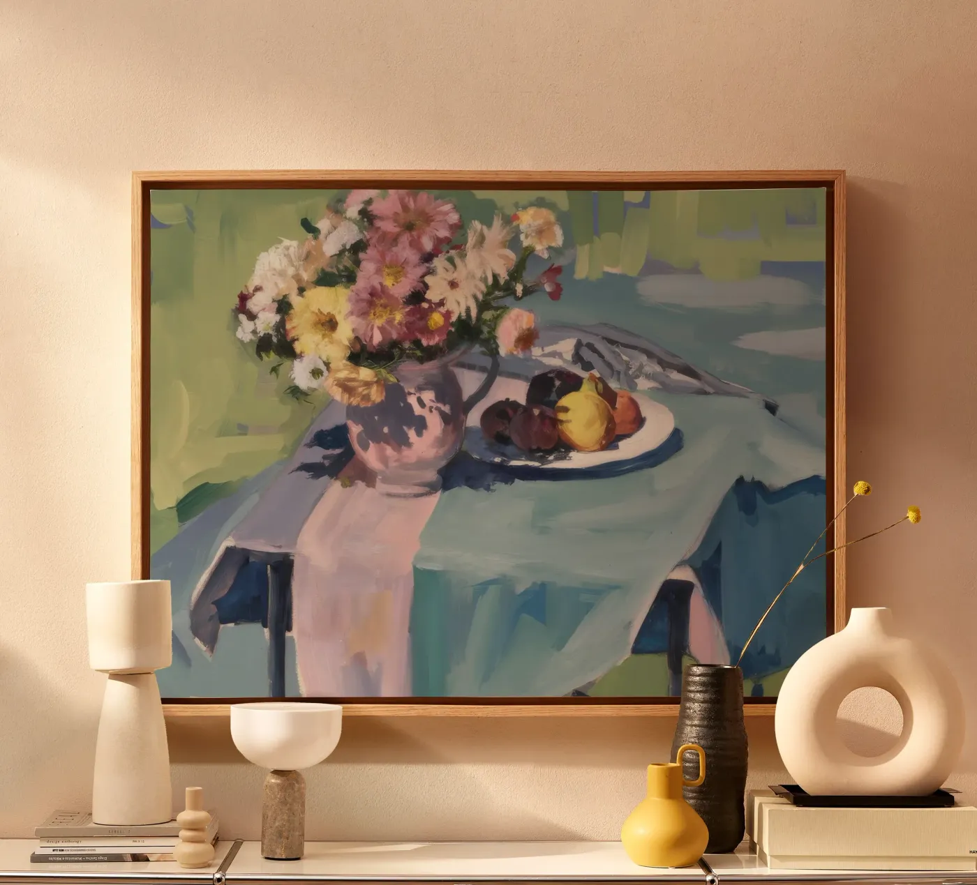 Rustic Bloom Repast canvas van Celestial Harmony
