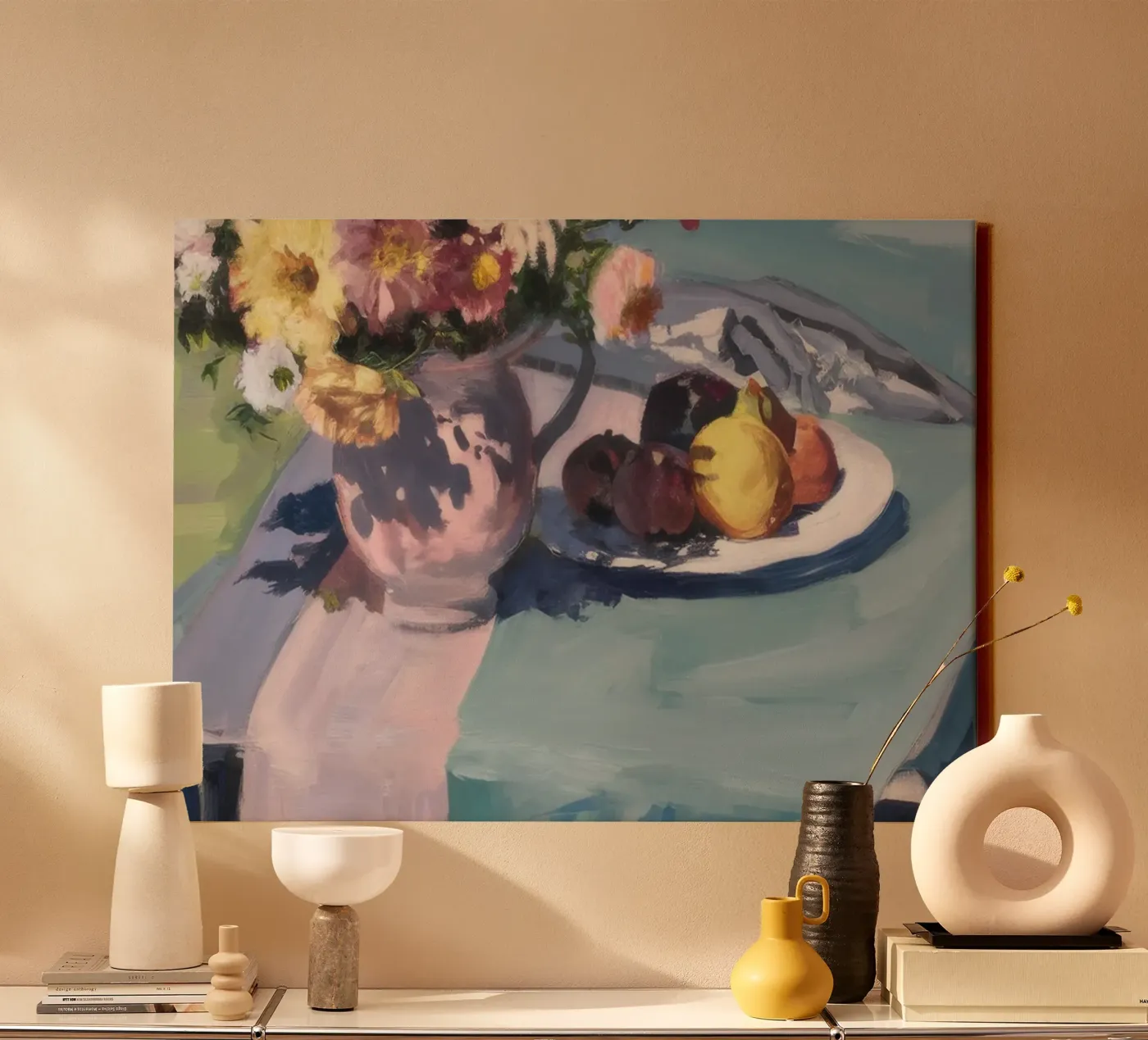 Rustic Bloom Repast canvas van Celestial Harmony