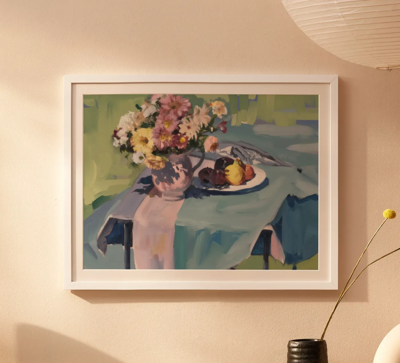 Rustikales Blütenmahl Poster von Celestial Harmony