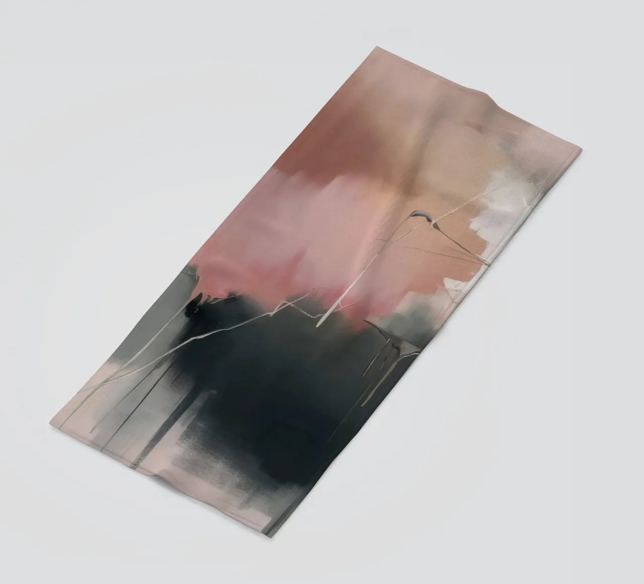 Sunset Haze Serenity beach towel by Dream Spectrum