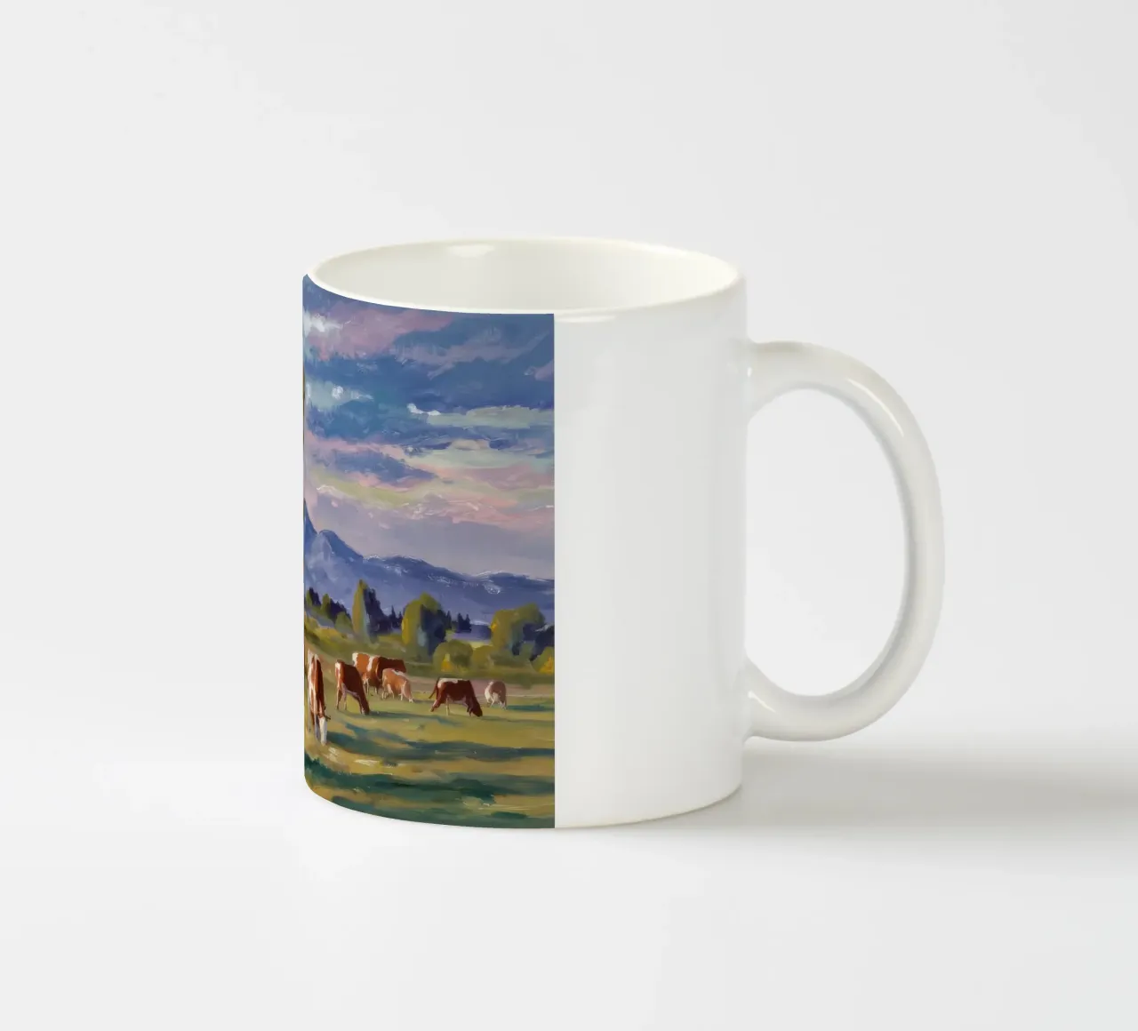 Pascolo fluviale autunnale tazza in ceramica da Celestial Harmony
