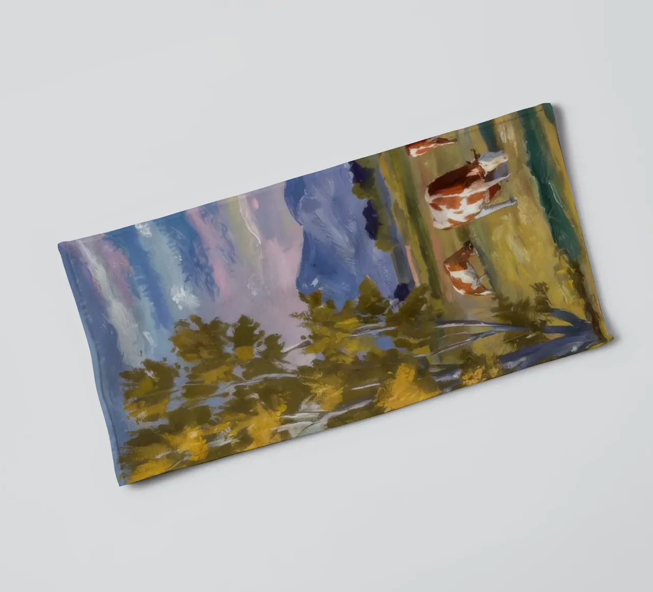 Herbstliche Flussweide Handtuch von Celestial Harmony