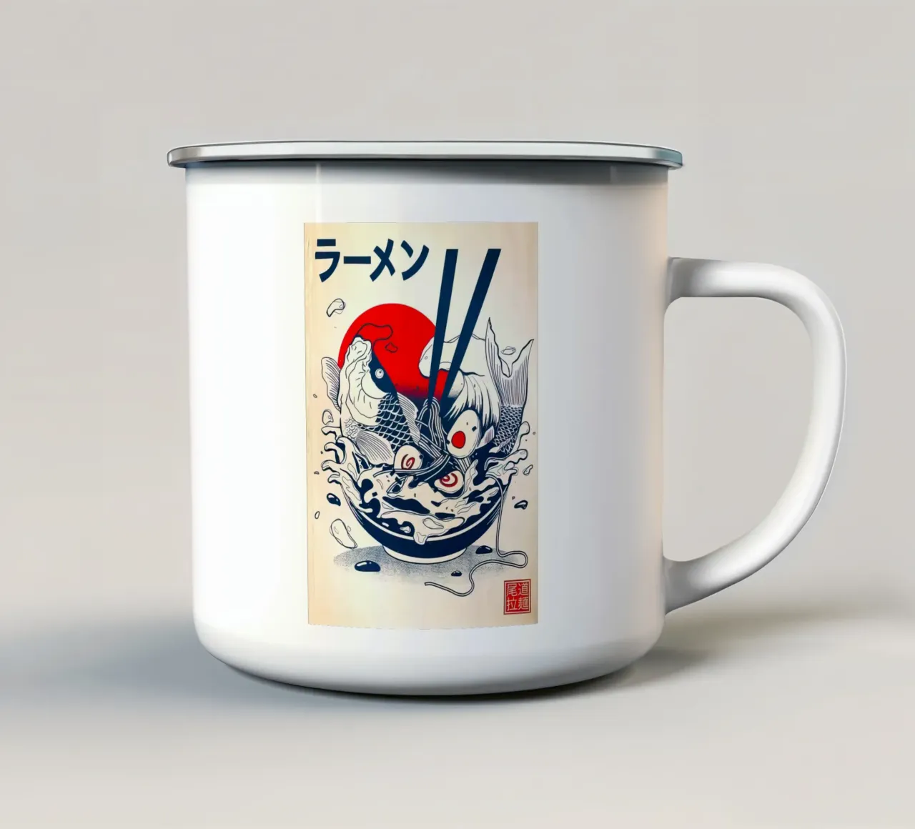 Koi Ramen tazza in smalto da Jam shop