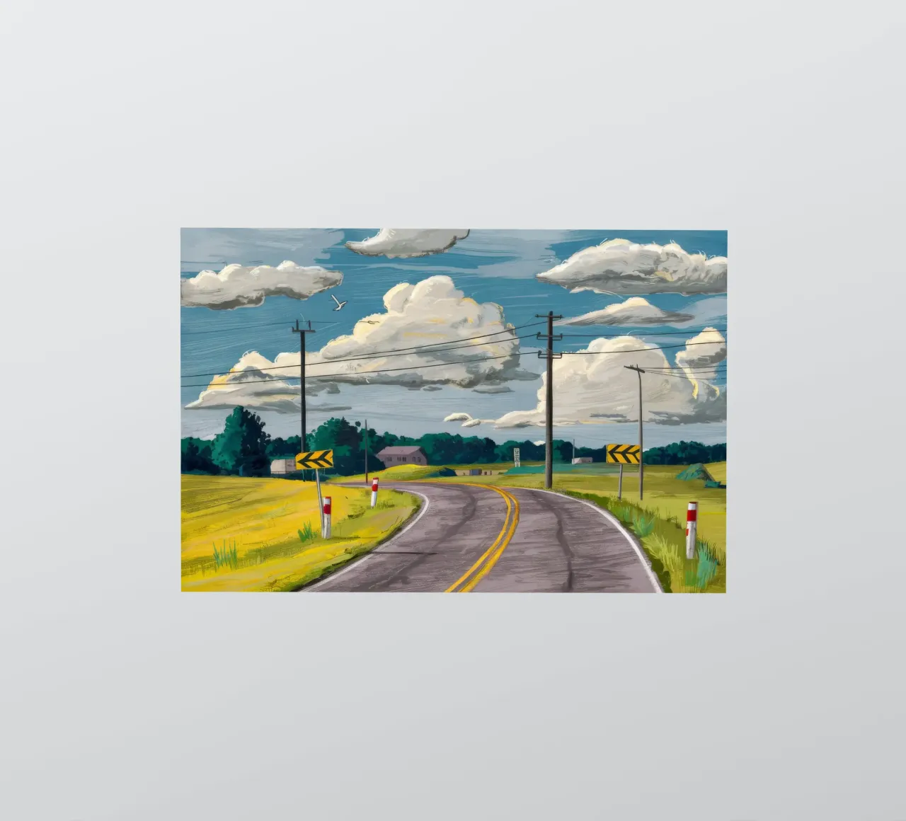 Voyage sur route ouverte autocollant de Silk Palette