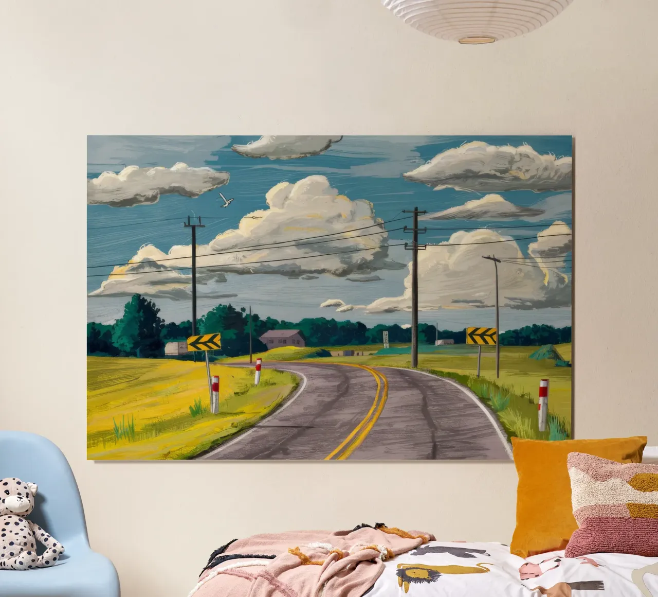 Viaggio su strada aperta poster da Silk Palette