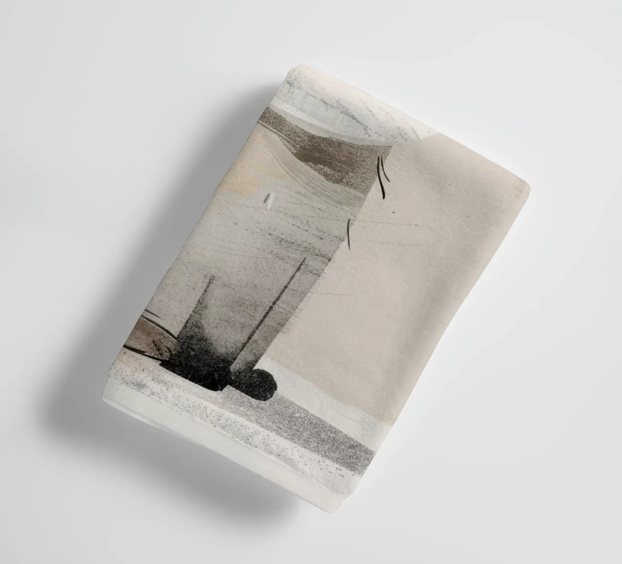 Illustrazione stravagante di un cucciolo ad acquerello asciugamano da bagno da DesignDoodle