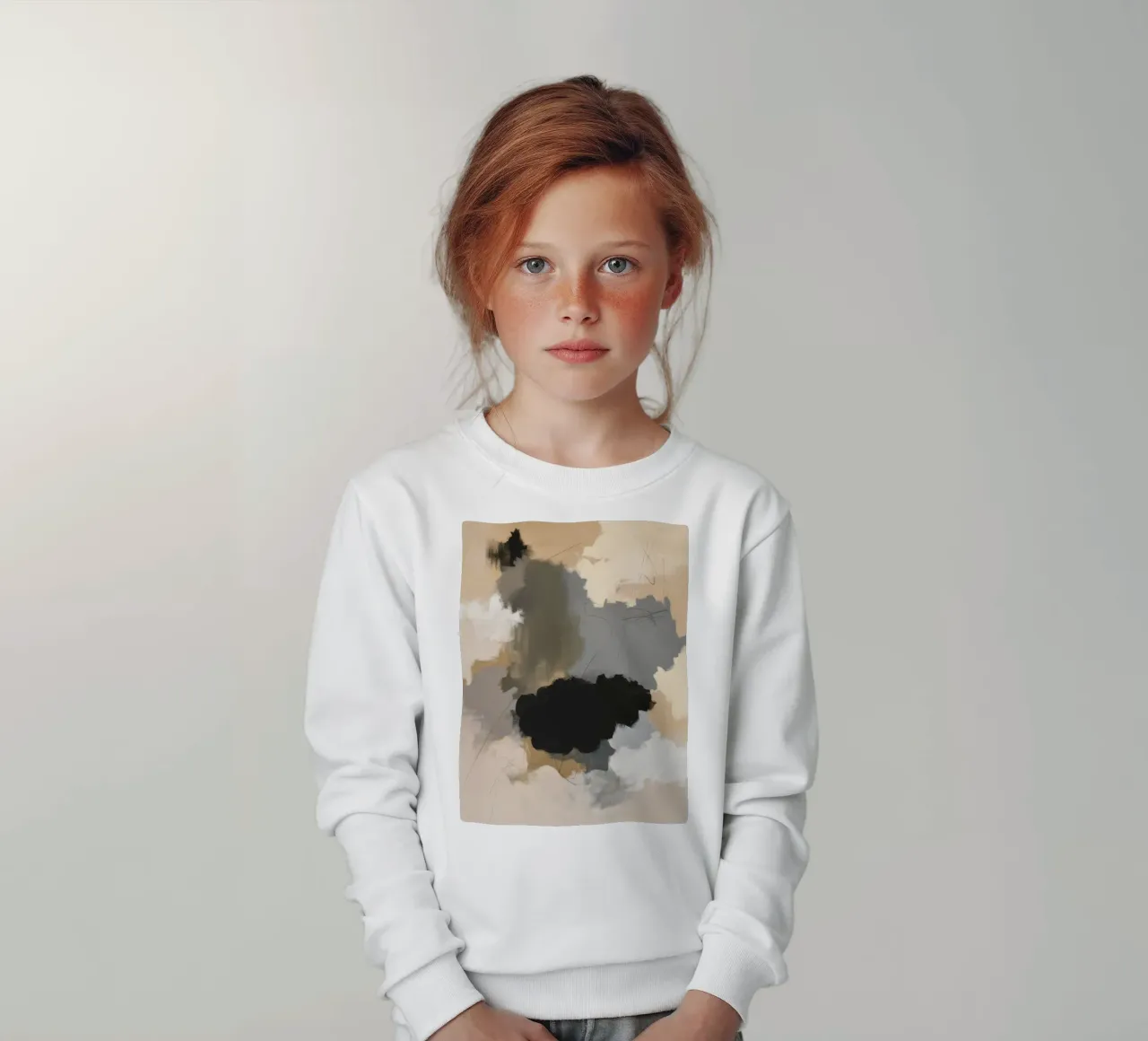 Ombra ocra in fiore felpa bambino da Dream Spectrum
