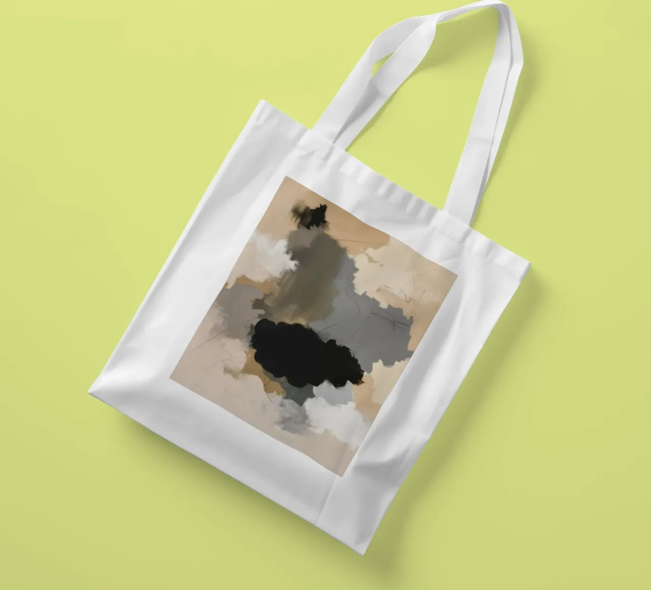 Ombra ocra in fiore borsa in juta da Dream Spectrum
