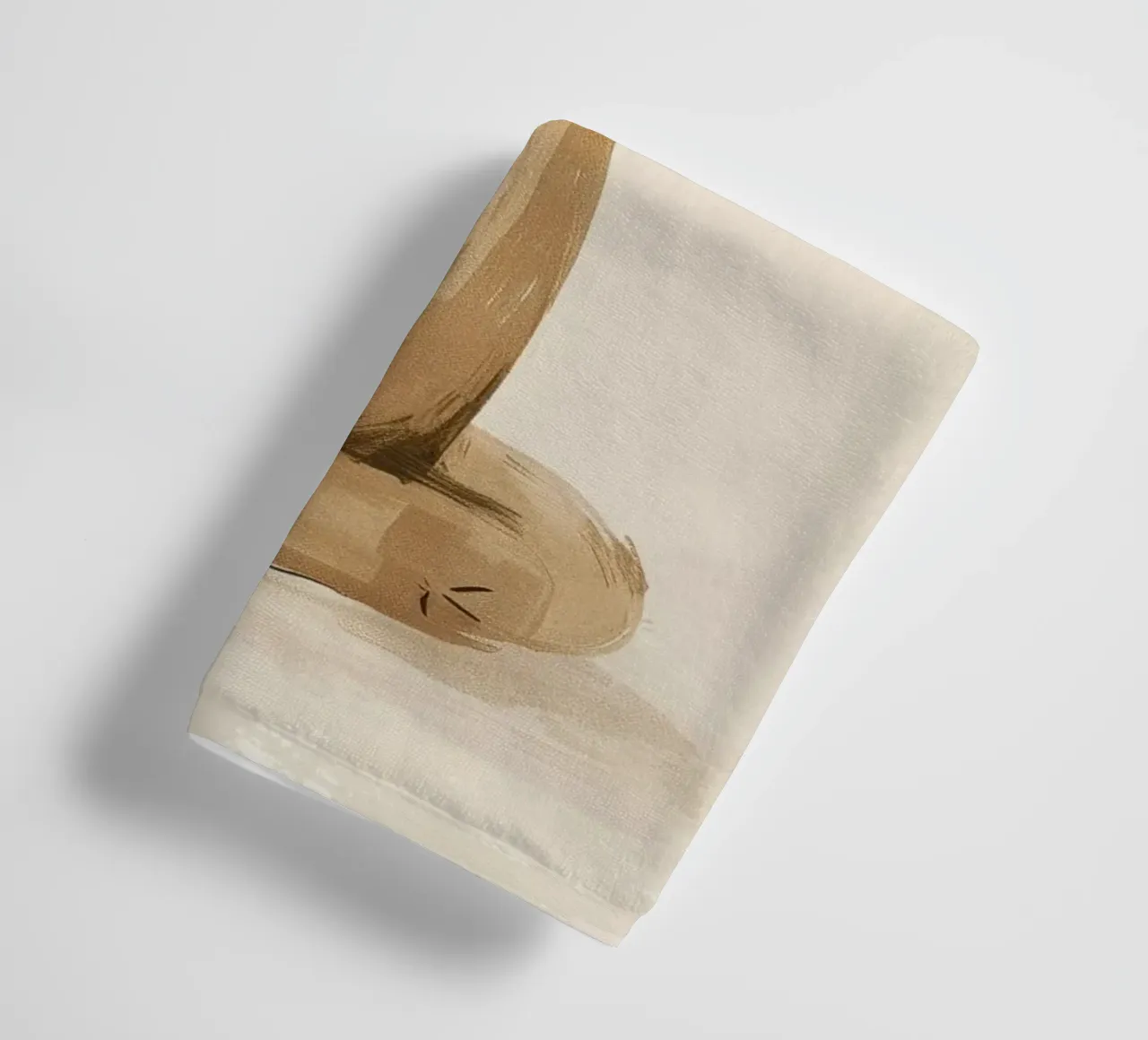Cammello tranquillo in acquerello stilizzato asciugamano da bagno da DesignDoodle