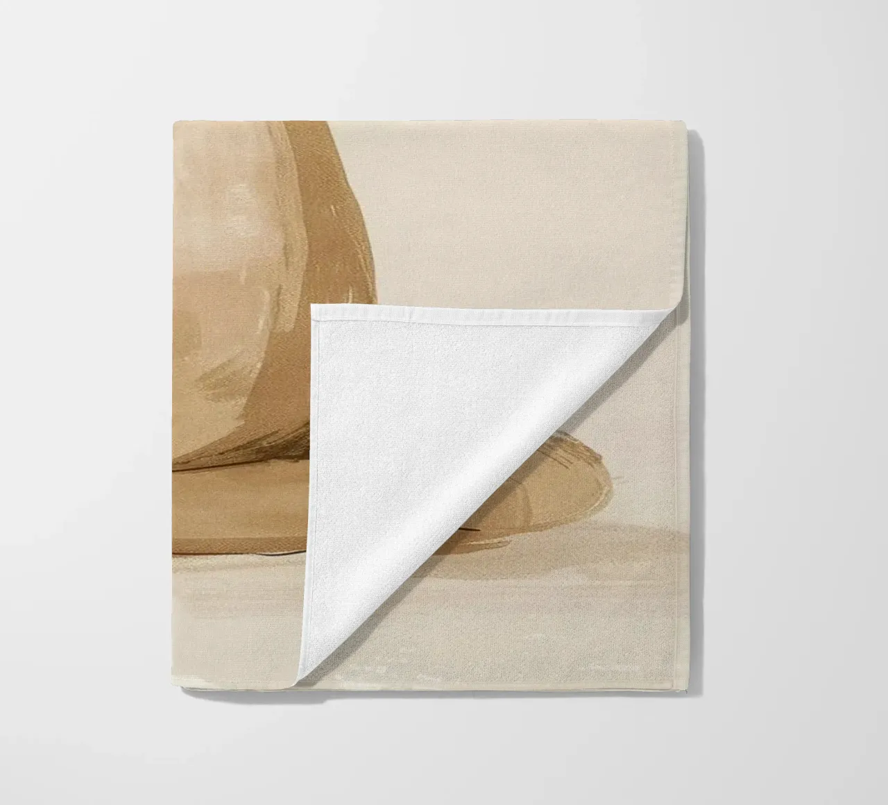 Cammello tranquillo in acquerello stilizzato telo mare da DesignDoodle