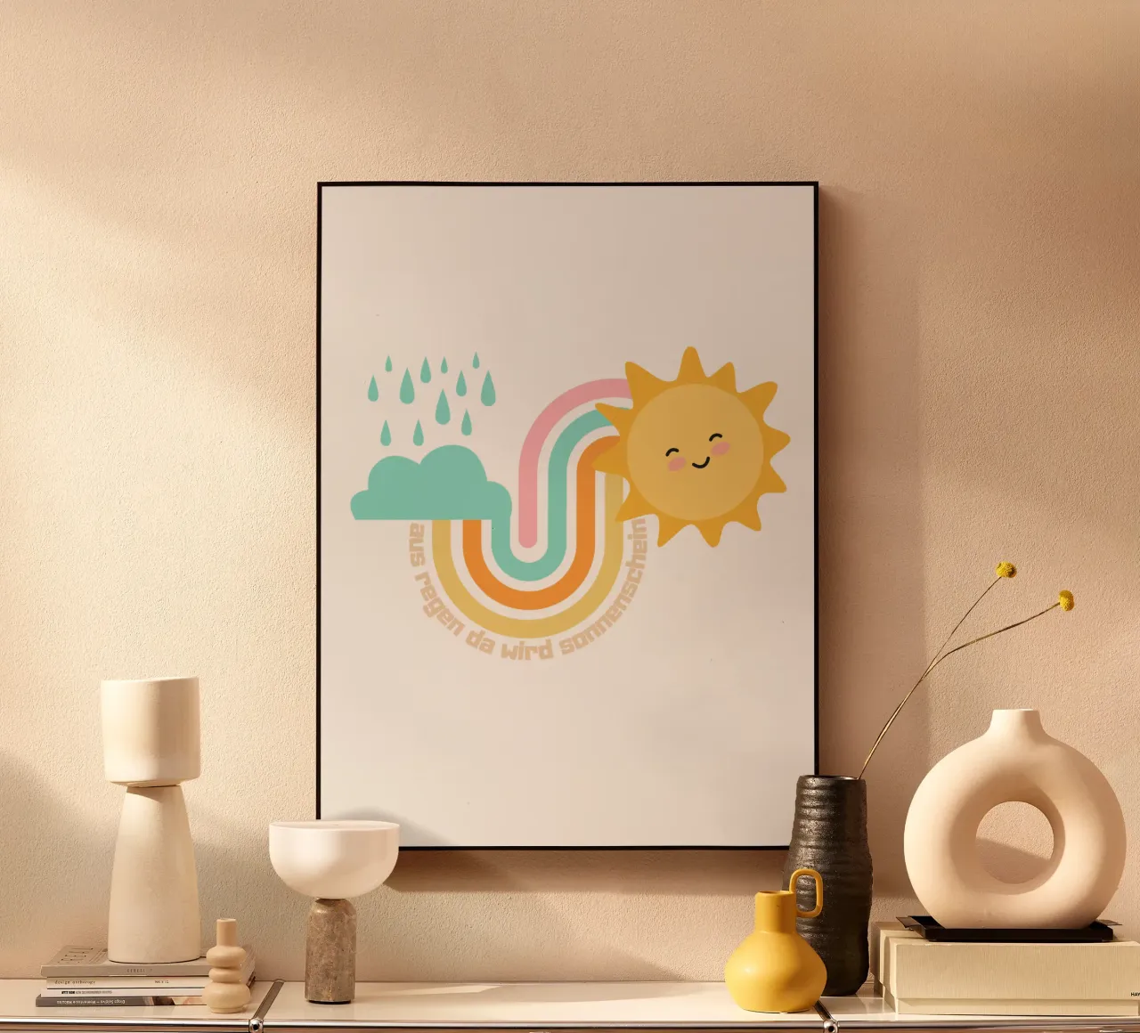 aus Regen wird Sonnenschein acrylic glass by fummelhummel
