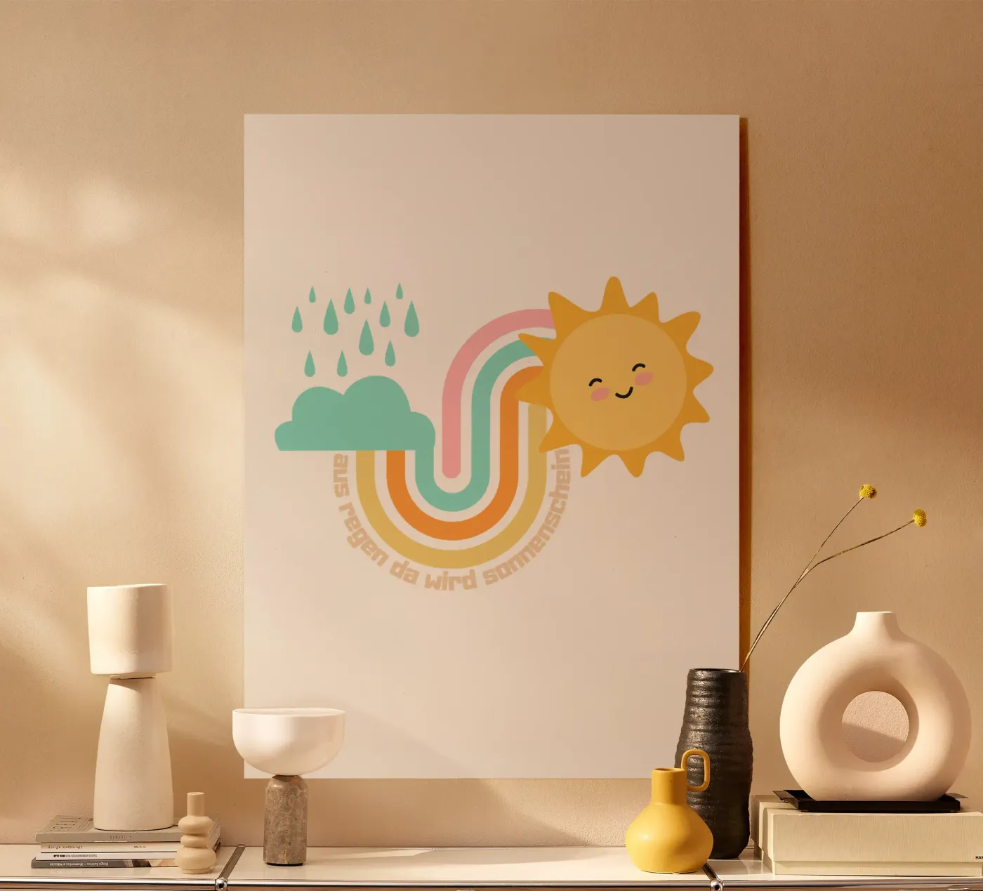 aus Regen wird Sonnenschein plexiglass da fummelhummel