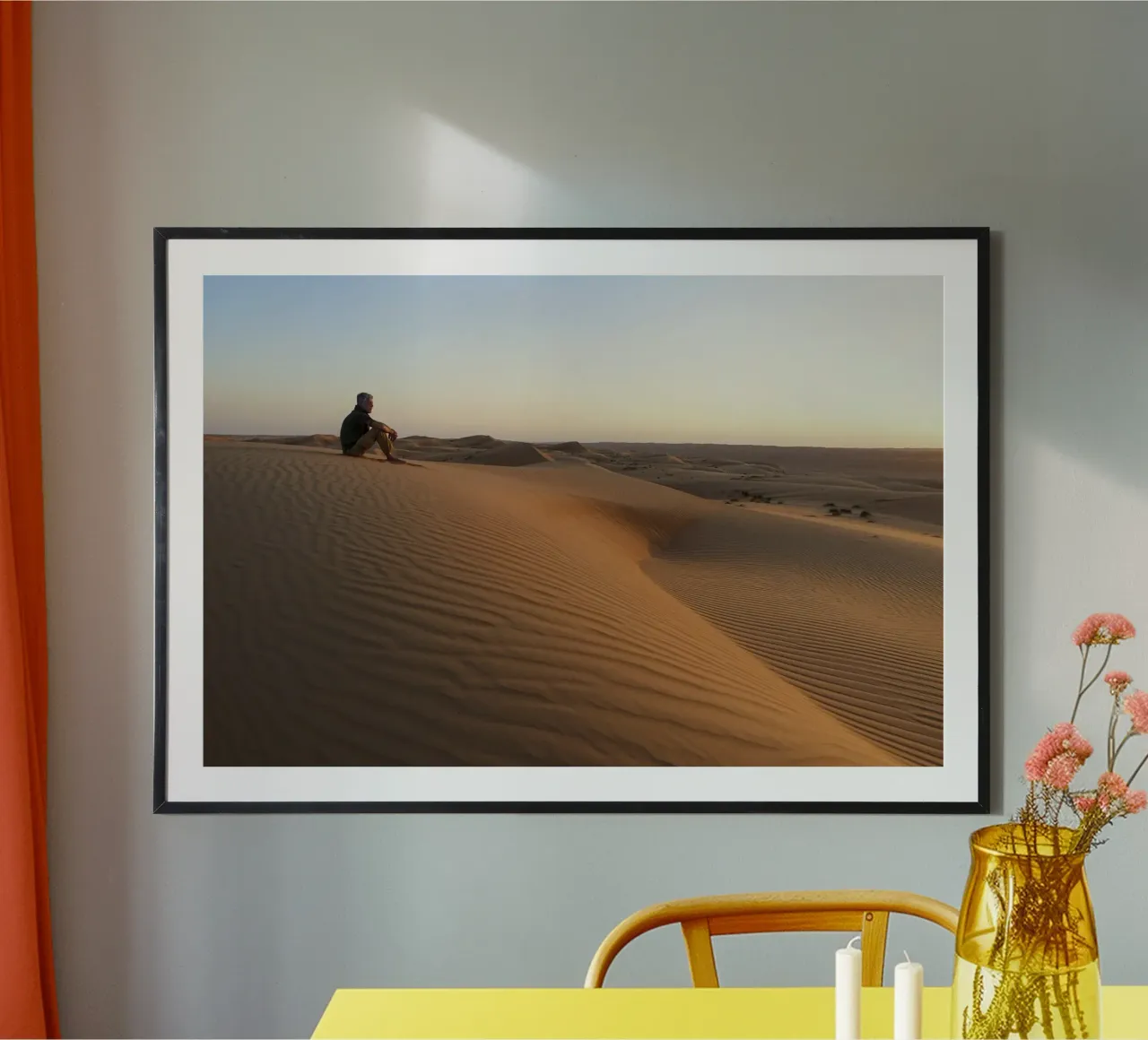 anthony bourdain e il tramonto poster da martina