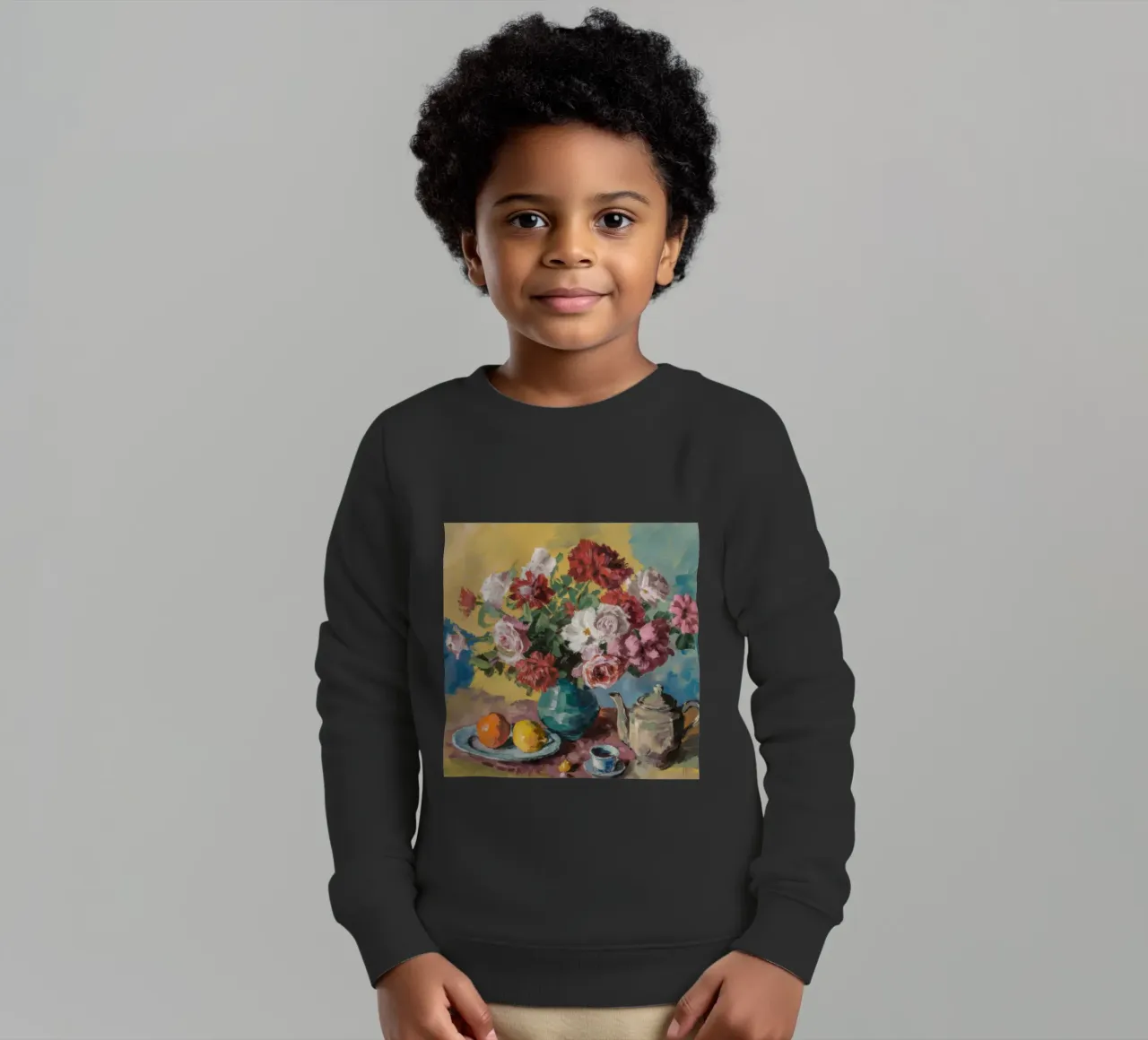 Opulenter Rosenglanz Kinder Sweatshirt von Celestial Harmony