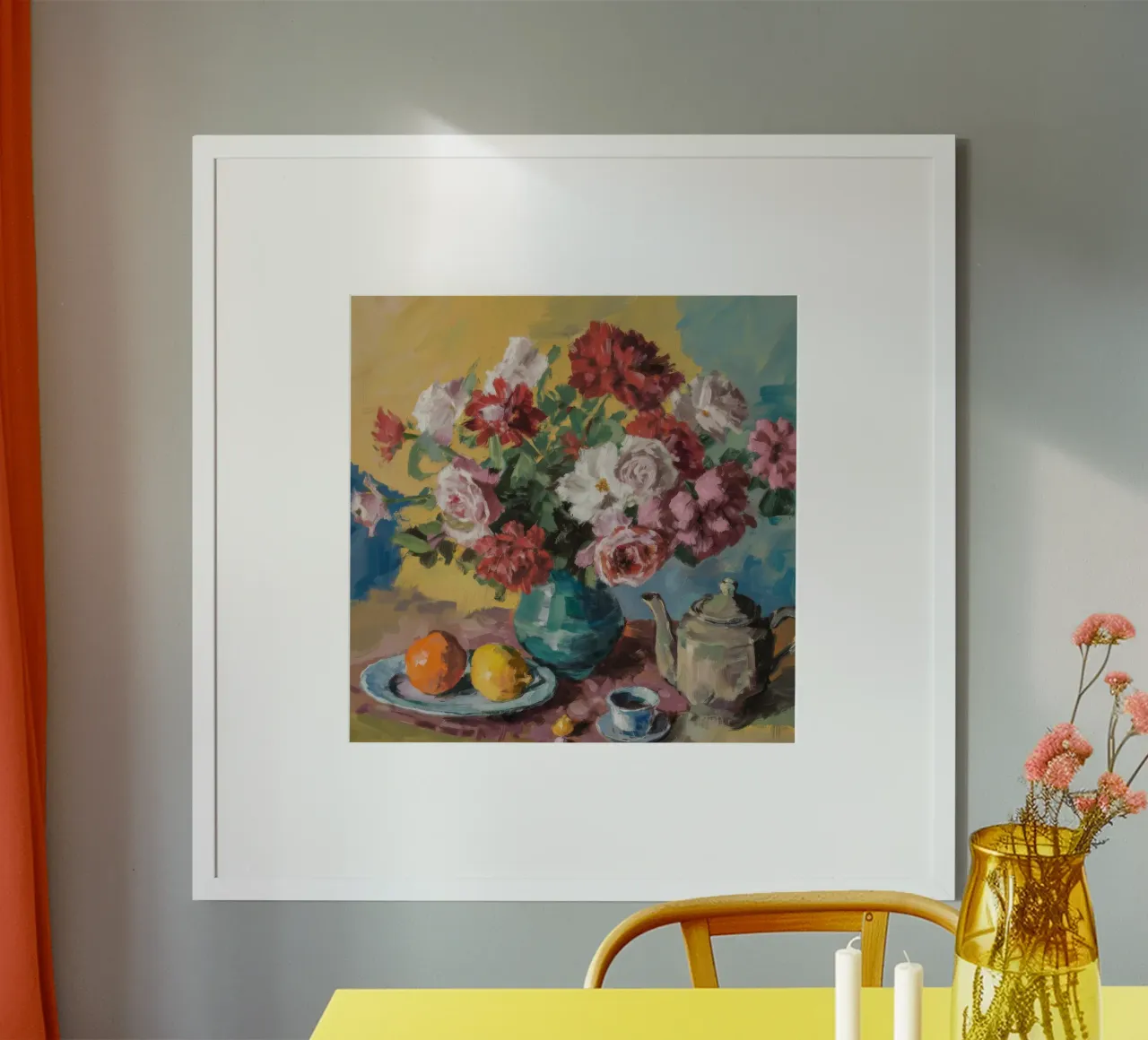 Rosa Opulenta Radiosità poster con telaio in plastica da Celestial Harmony