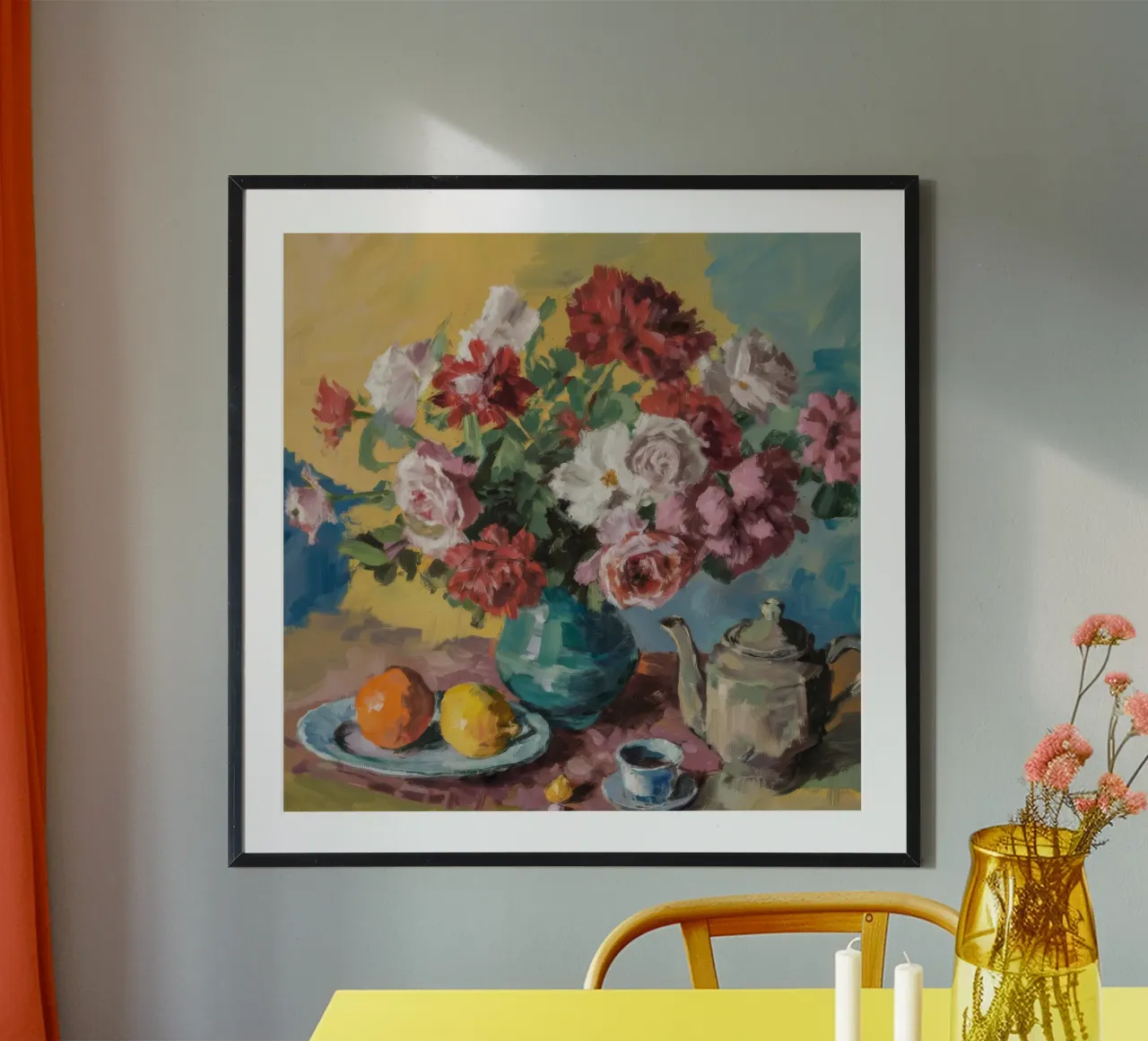 Rosa Opulenta Radiosità poster con telaio in plastica da Celestial Harmony
