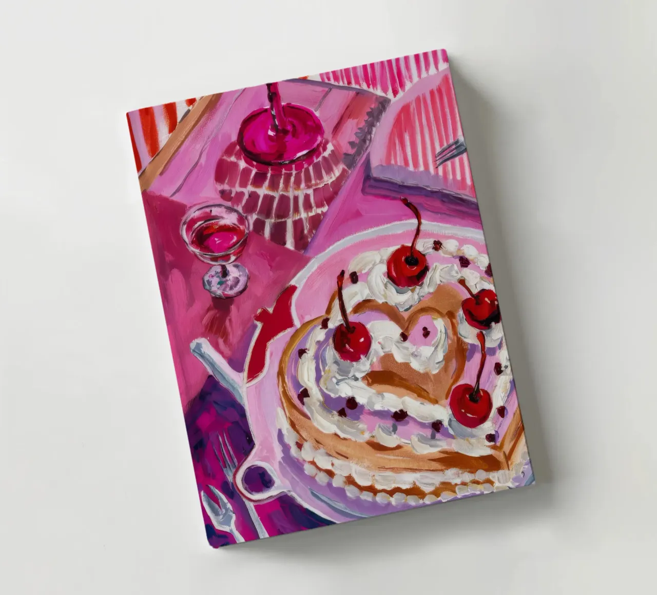Crimson Sweet Serenade notebook by Infinite Chroma