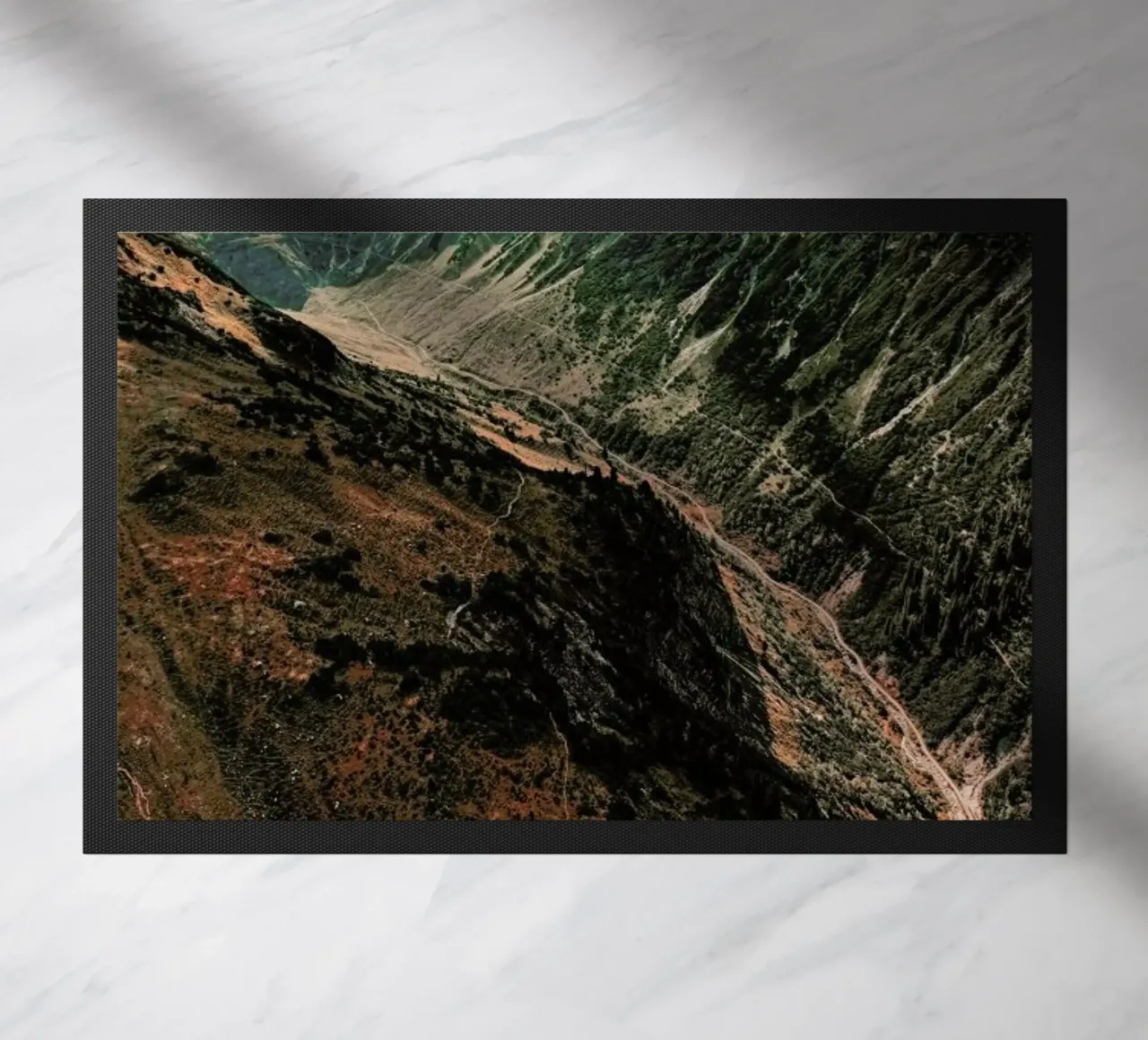 Abstract World doormat by Sebastian Hilgetag