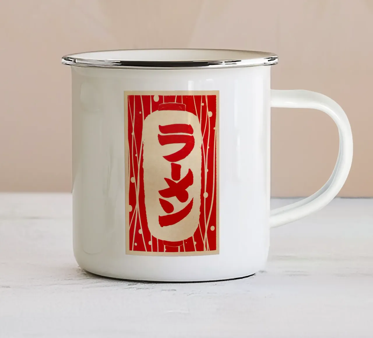 Ramen Katakana tazza in smalto da Jam shop