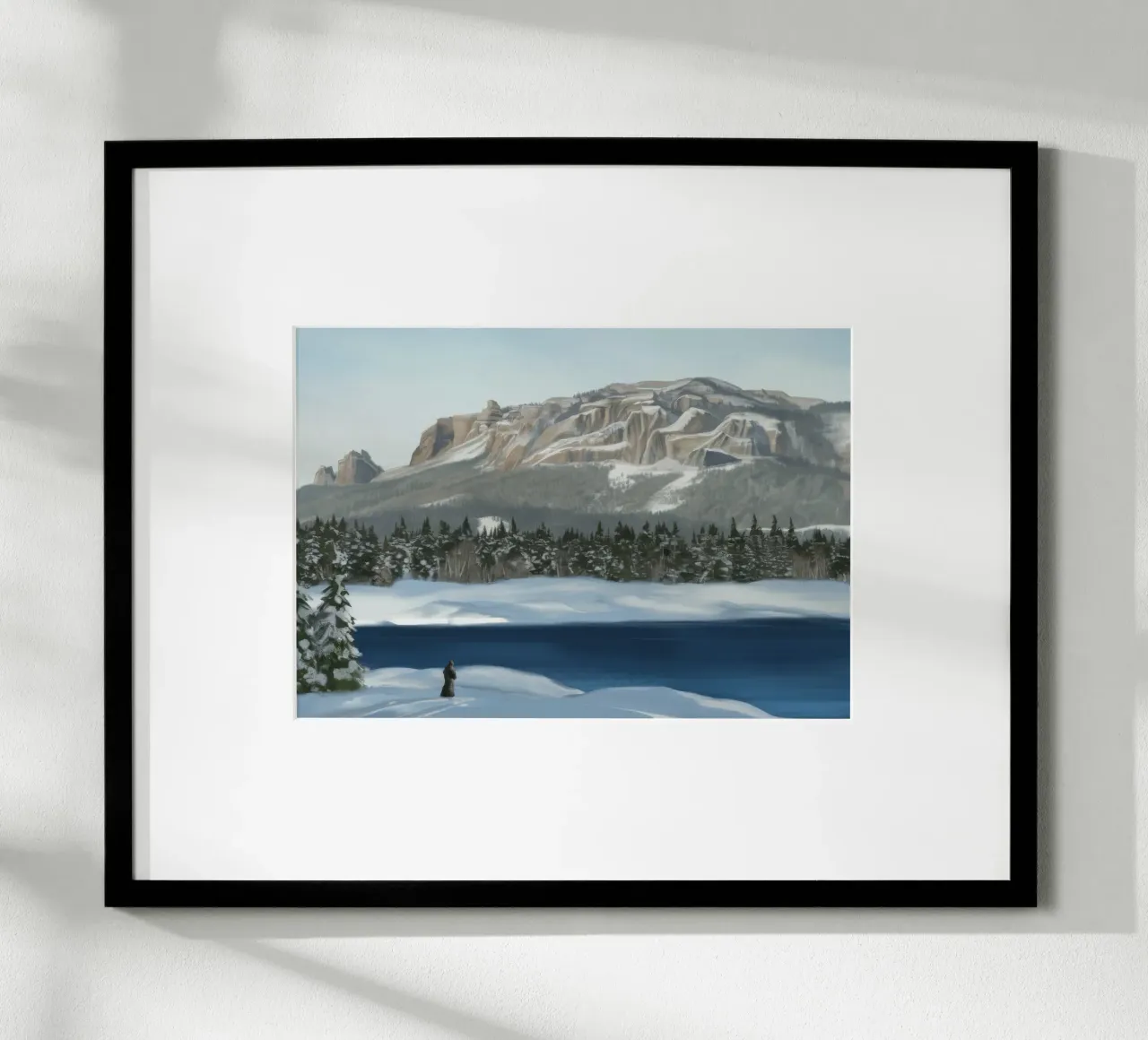 Calma di montagna innevata poster da Silk Palette