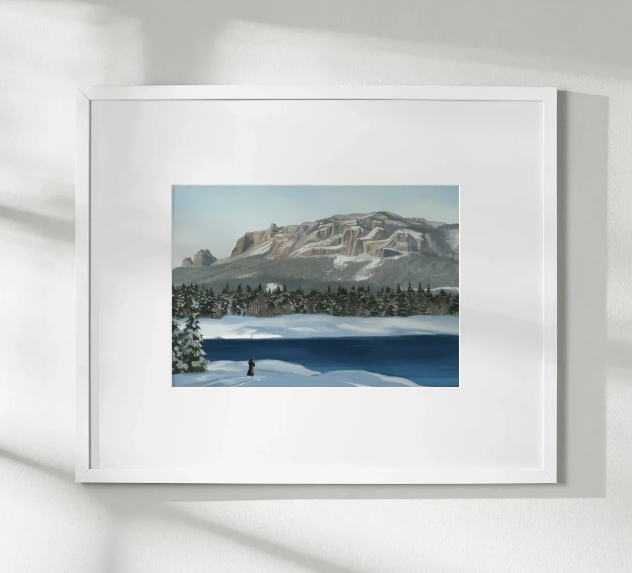 Calma di montagna innevata poster da Silk Palette