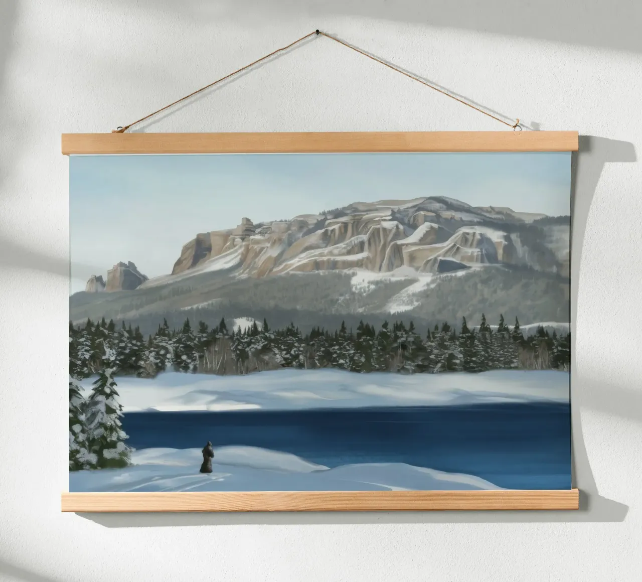 Calma di montagna innevata poster da Silk Palette