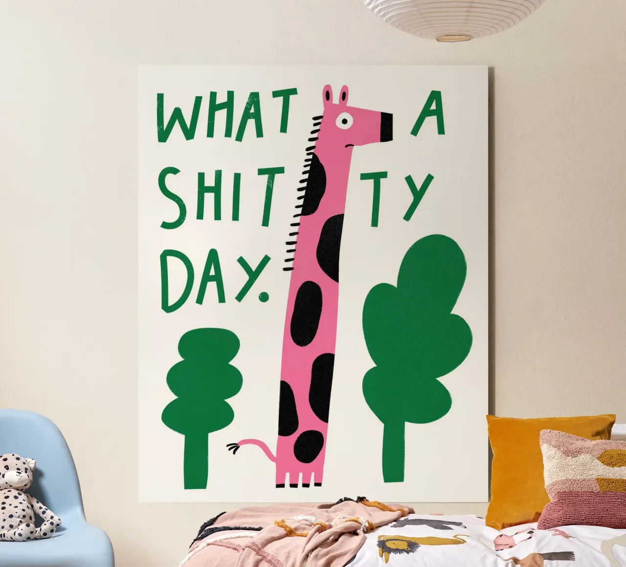 What A Shitty Day alluminio dibond da aucontraire