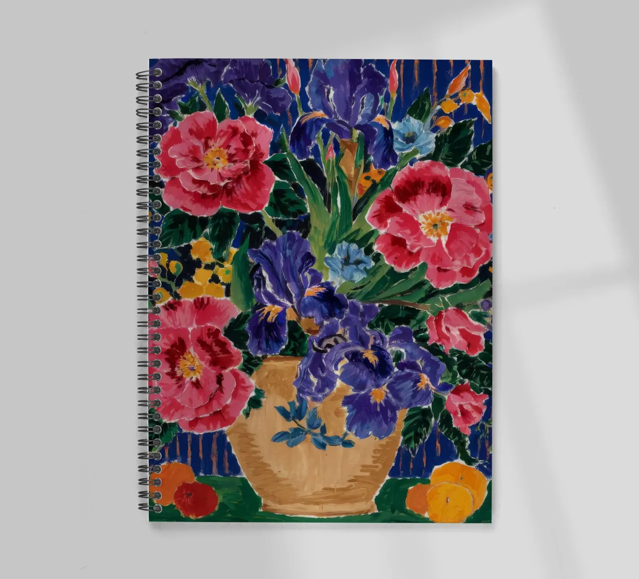 Midnight Bloom Bounty spiral notebook by Infinite Chroma