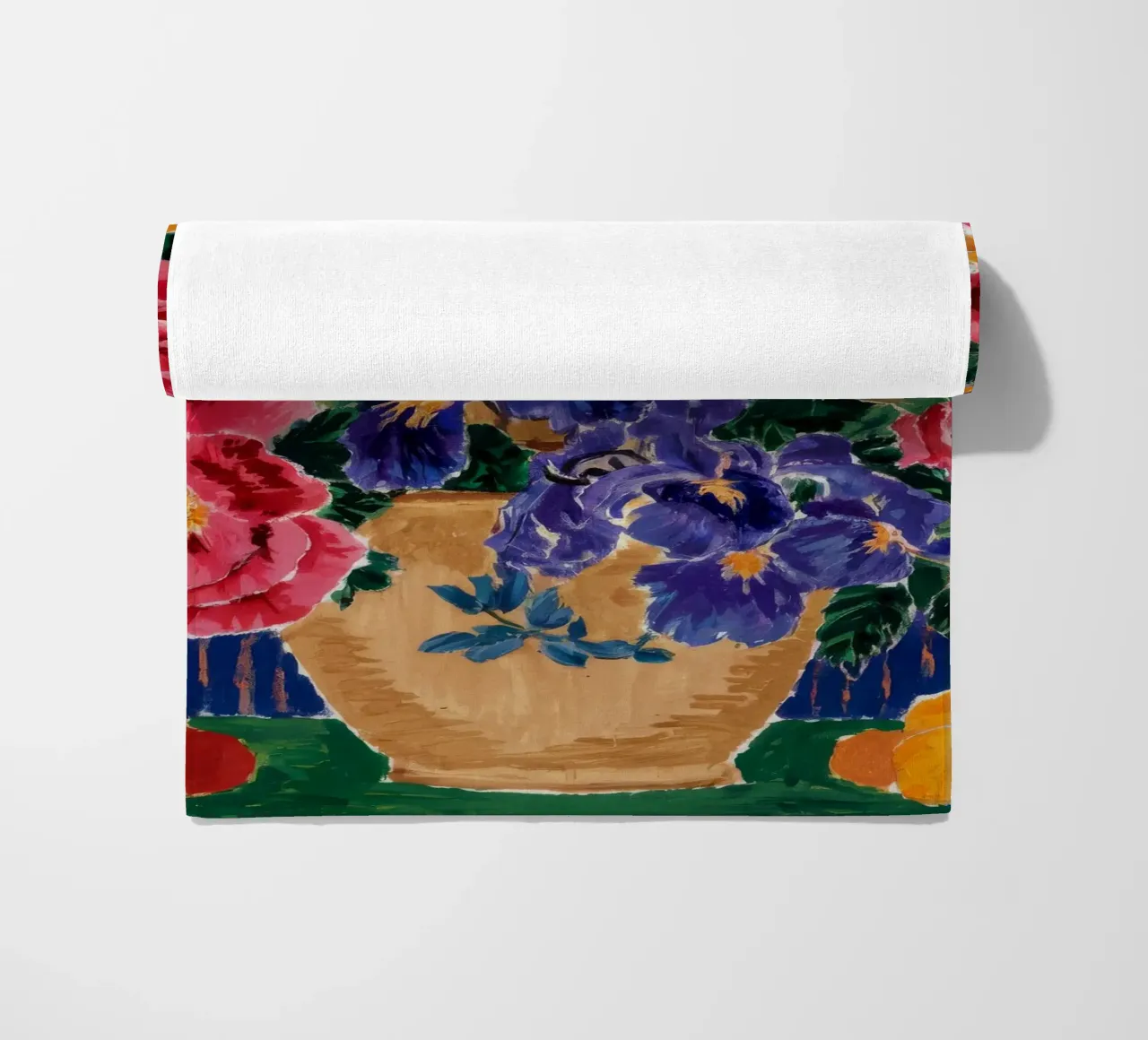 Midnight Bloom Bounty beach towel by Infinite Chroma