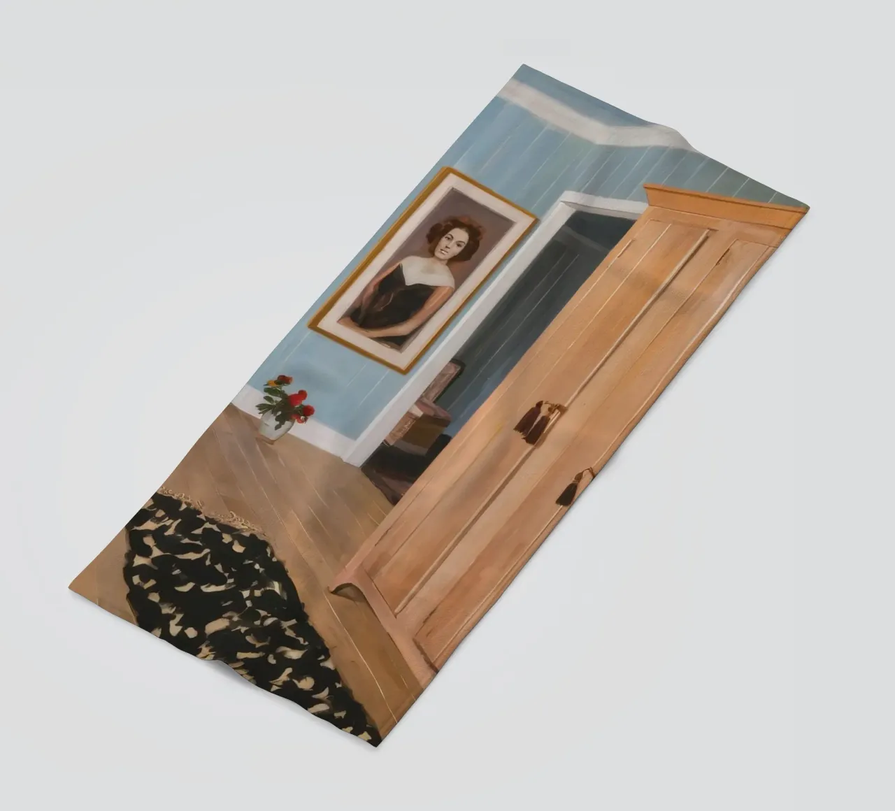 Camera di legno intima telo mare da Silk Palette