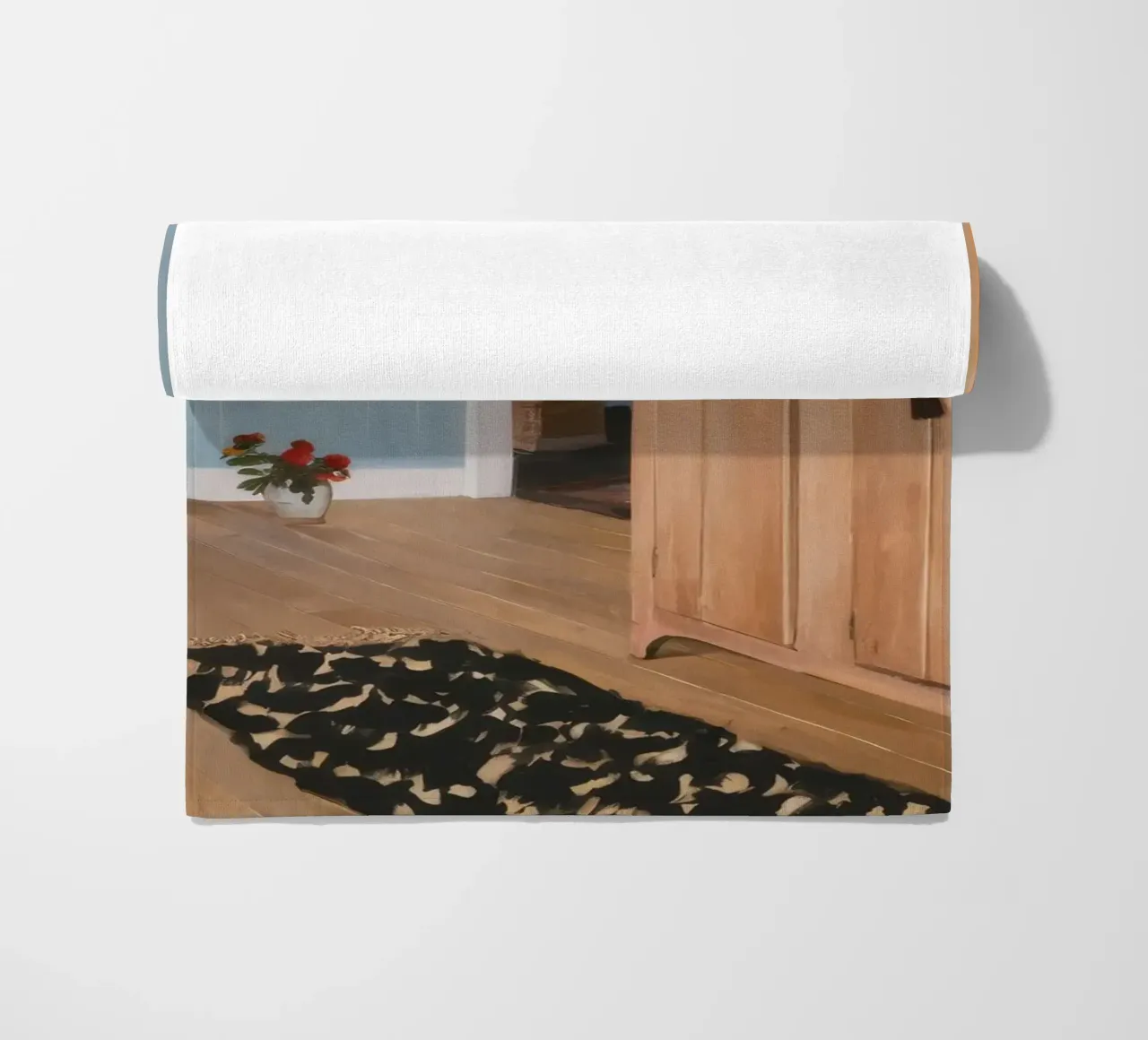 Camera di legno intima telo mare da Silk Palette