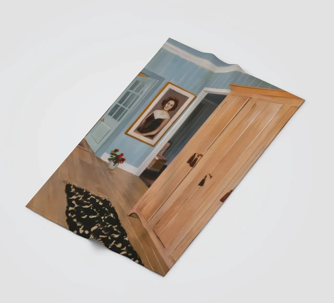 Camera di legno intima coperta in pile da Silk Palette