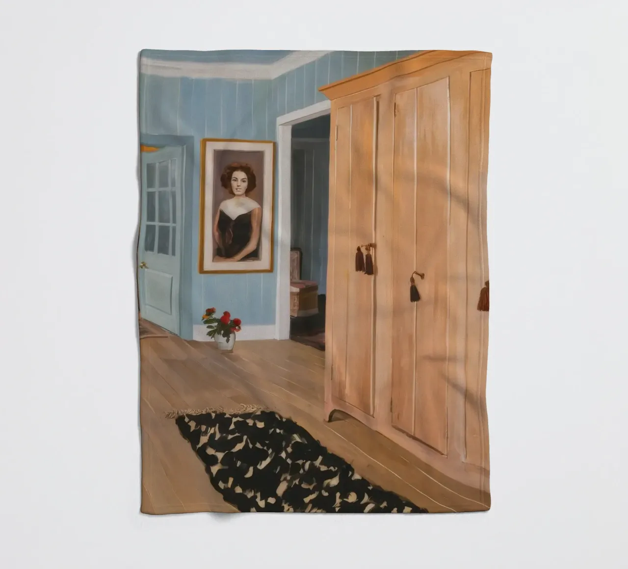 Camera di legno intima coperta in pile da Silk Palette