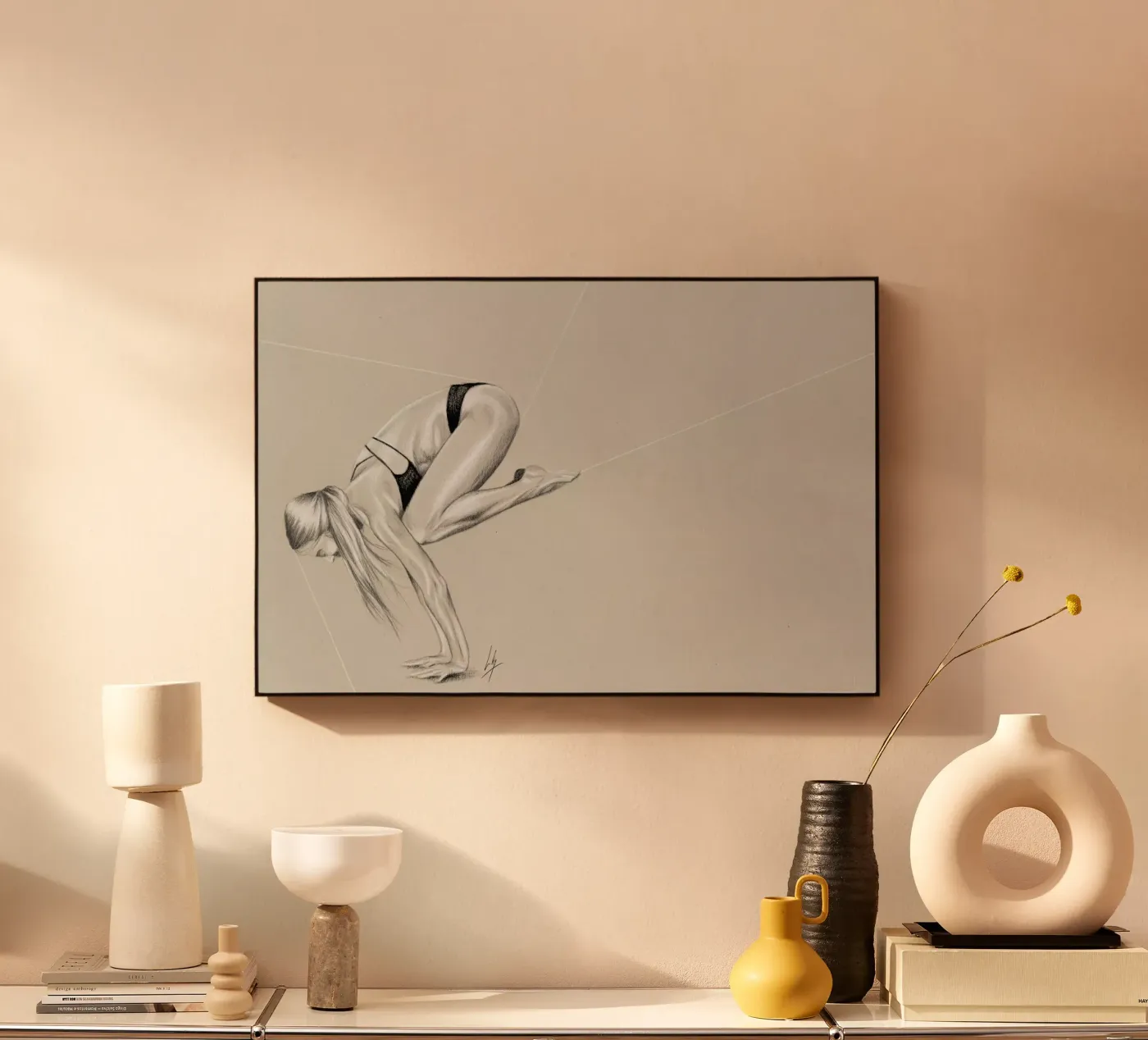 Yoga 1 plexiglass da Libby Watkins