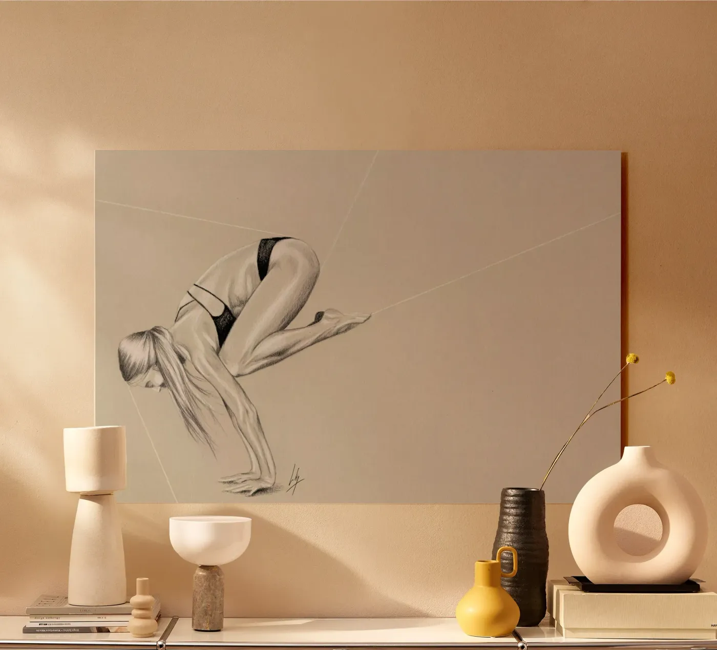 Yoga 1 plexiglass da Libby Watkins