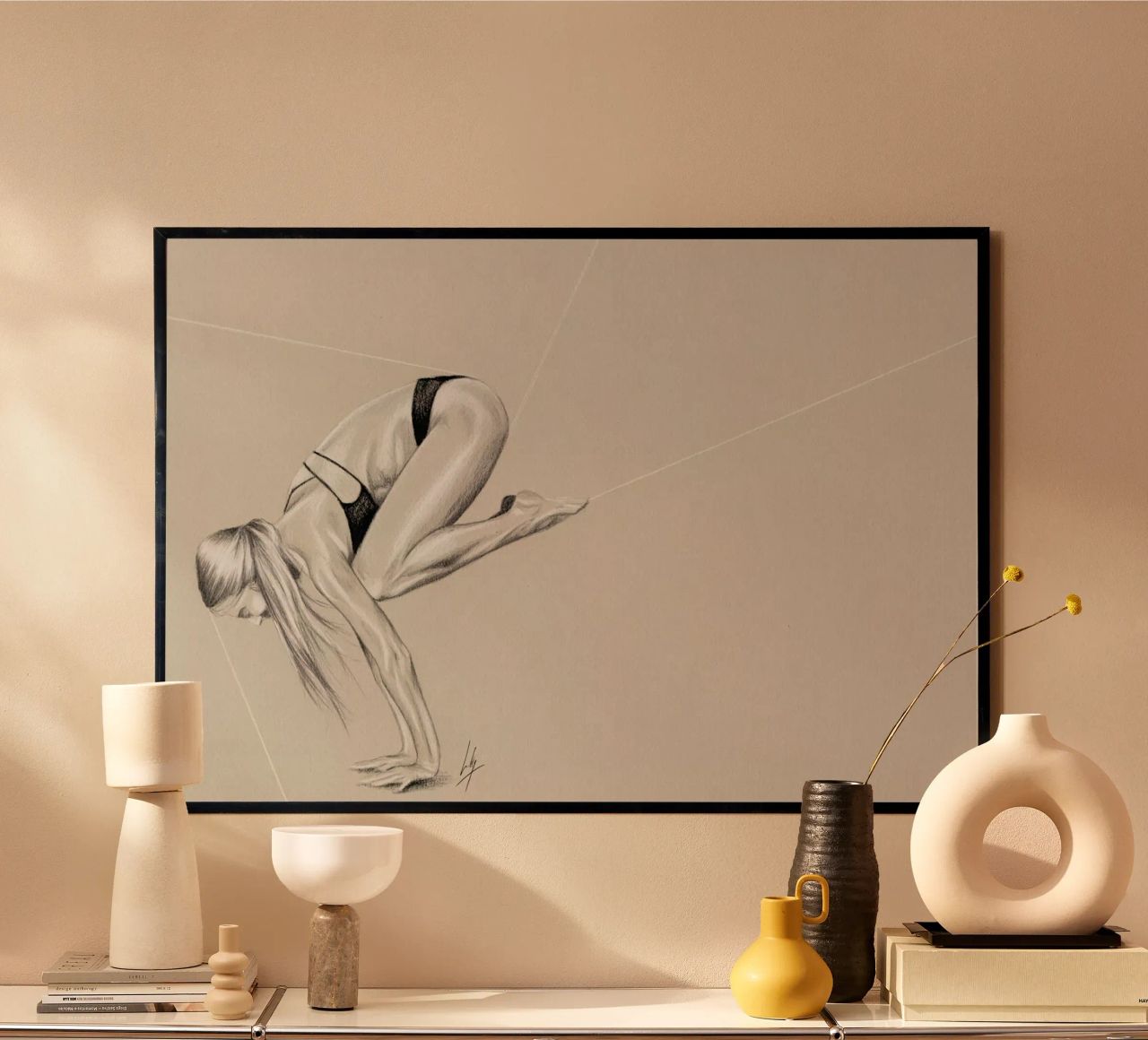 Yoga 1 poster by Libby Watkins