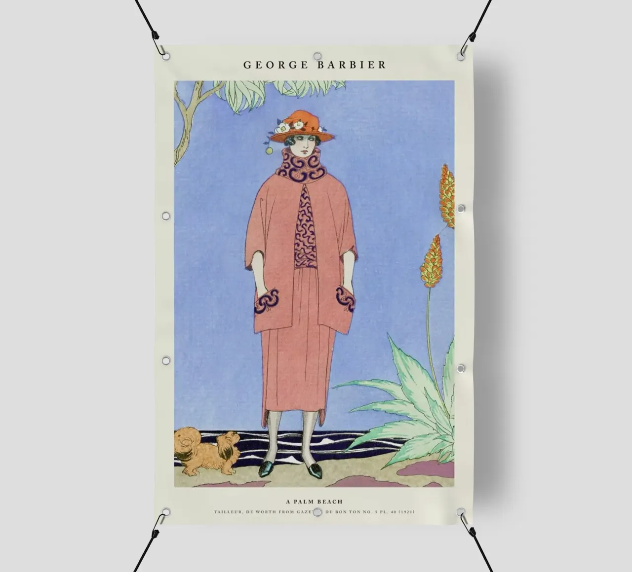 Barbier - a Palm Beach telo in pvc da Vintage by JUNIQE
