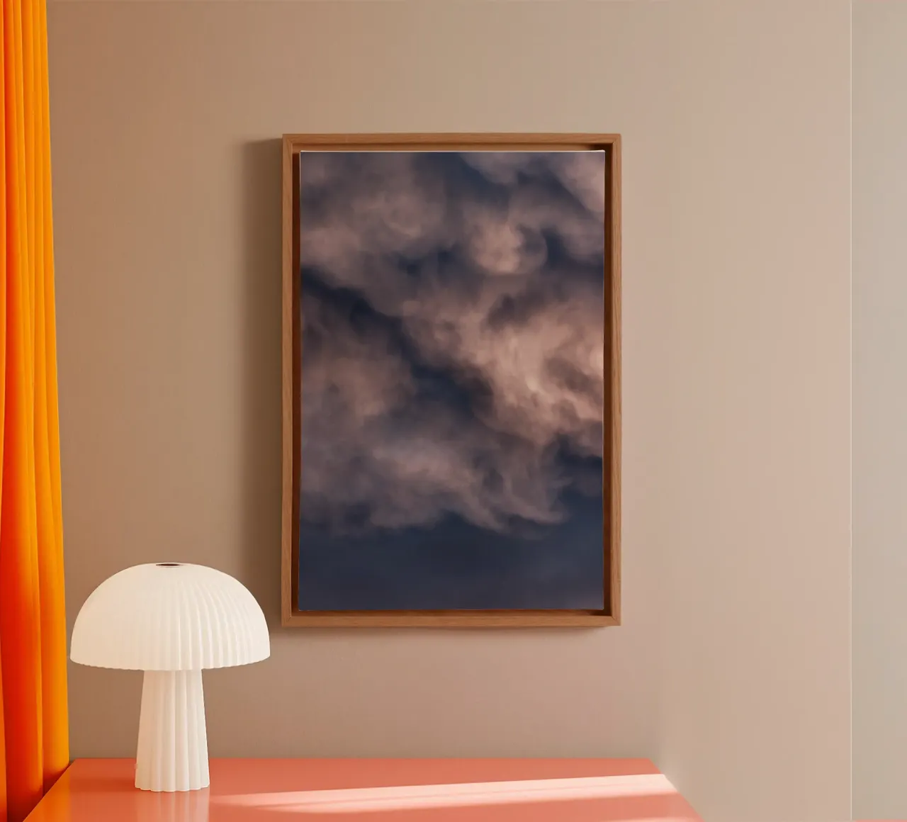 Cloudscape 4 tela con Cornice a cassetta da Mareike Böhmer Photography