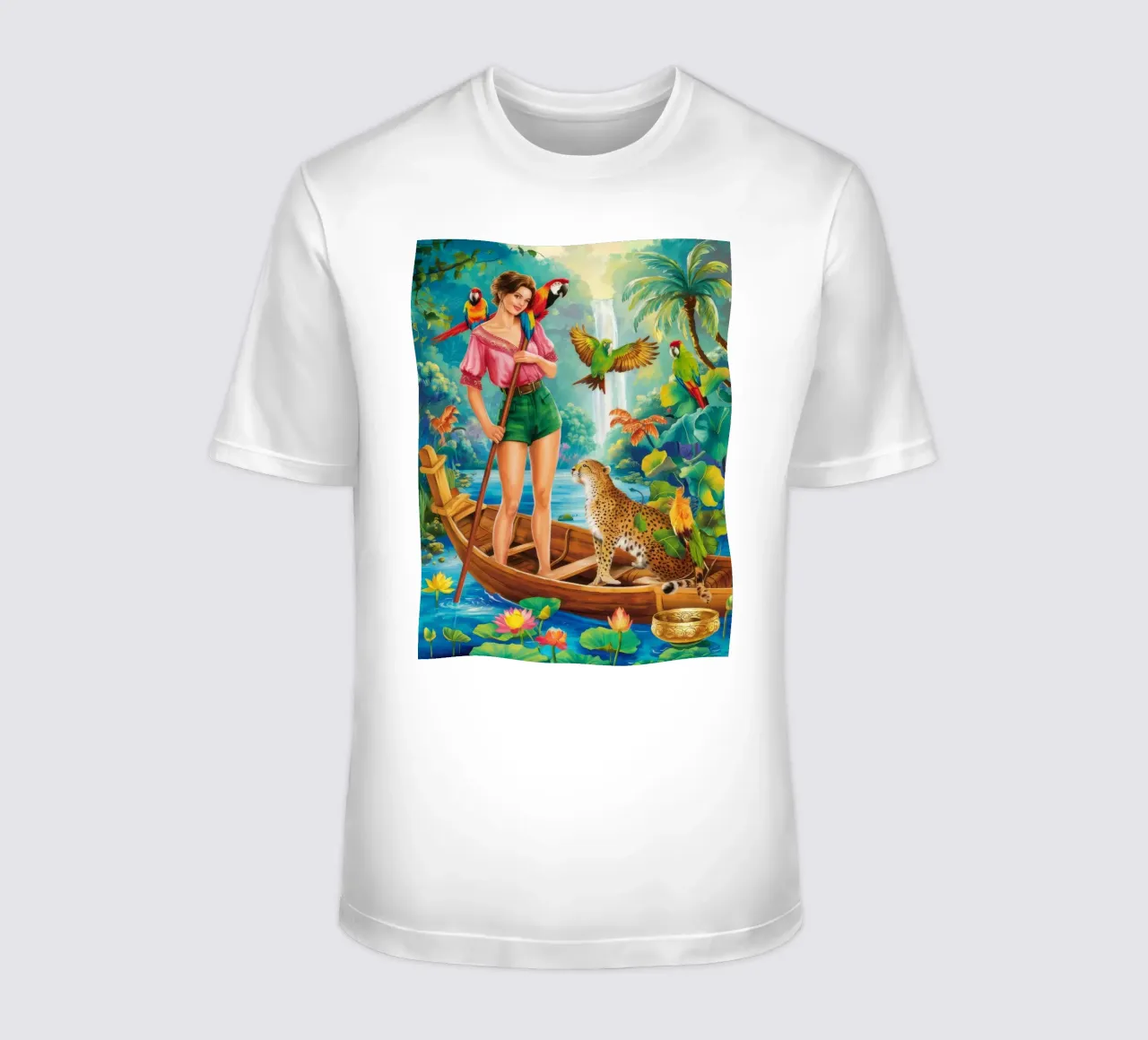 Viaggio sul fiume Emerald t-shirt da Infinite Chroma