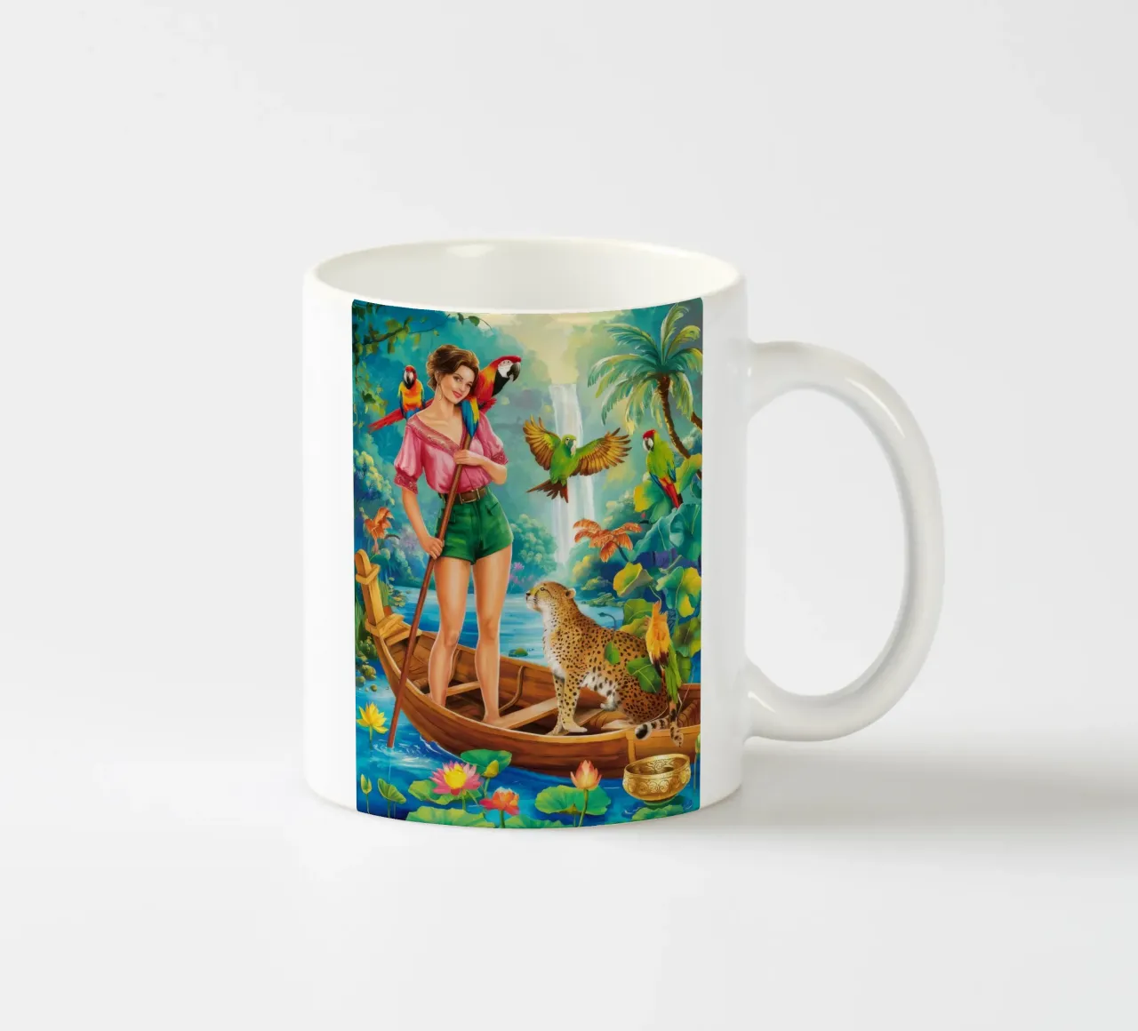 Viaggio sul fiume Emerald tazza in ceramica da Infinite Chroma