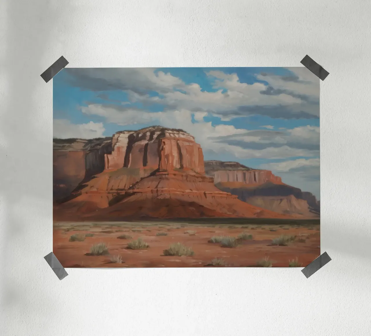 Canyon Majesty Vista poster con telaio in legno da Silk Palette