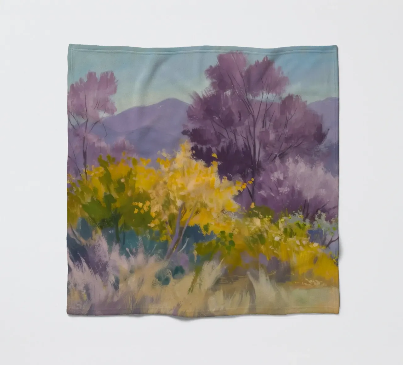 Misty Mountain Haze fleece blanket by Celestial Harmony