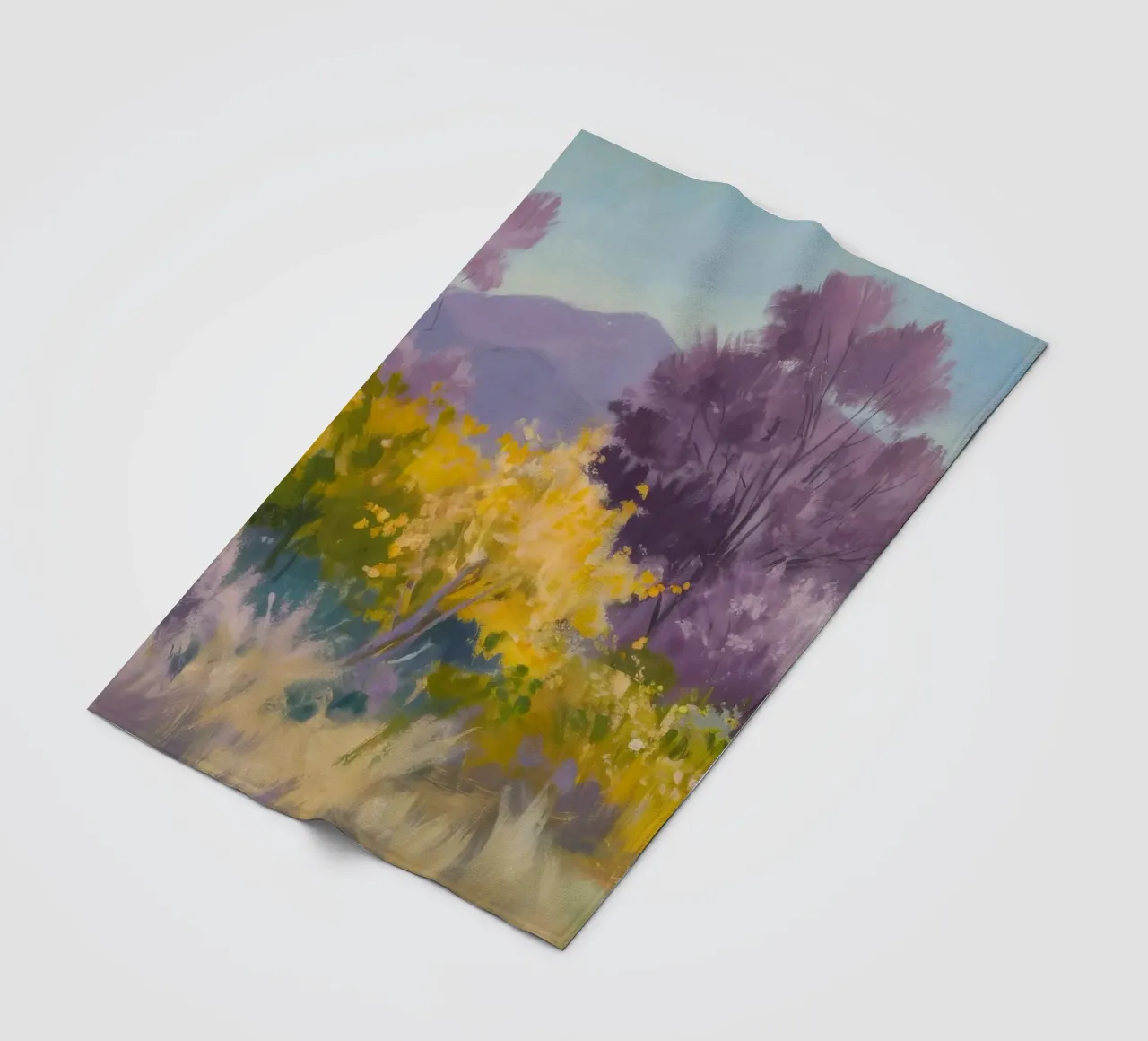 Misty Mountain Haze fleece blanket by Celestial Harmony