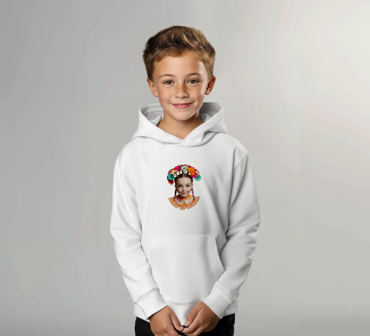time to bloom felpa bambino con cappuccio da fummelhummel