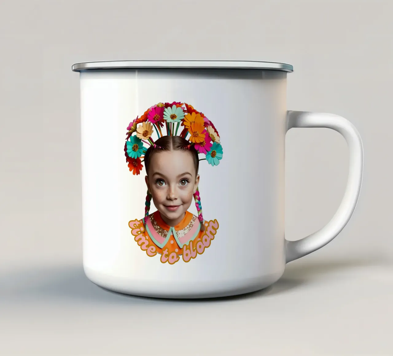 time to bloom tazza in smalto da fummelhummel