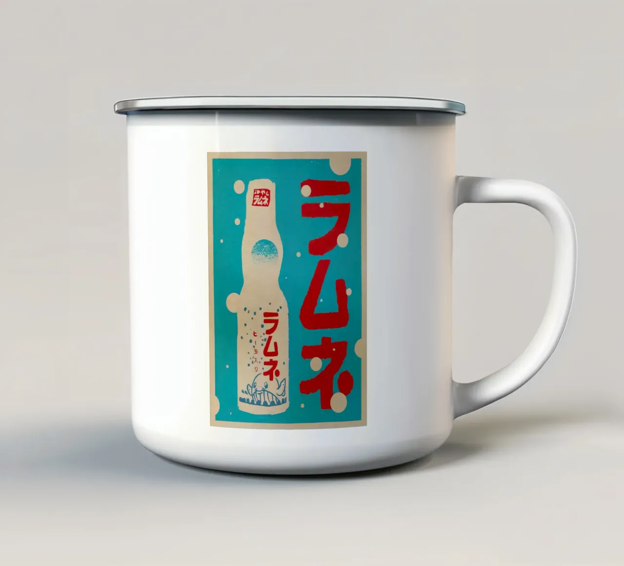 Limonade Ramune emaille mok van Jam shop