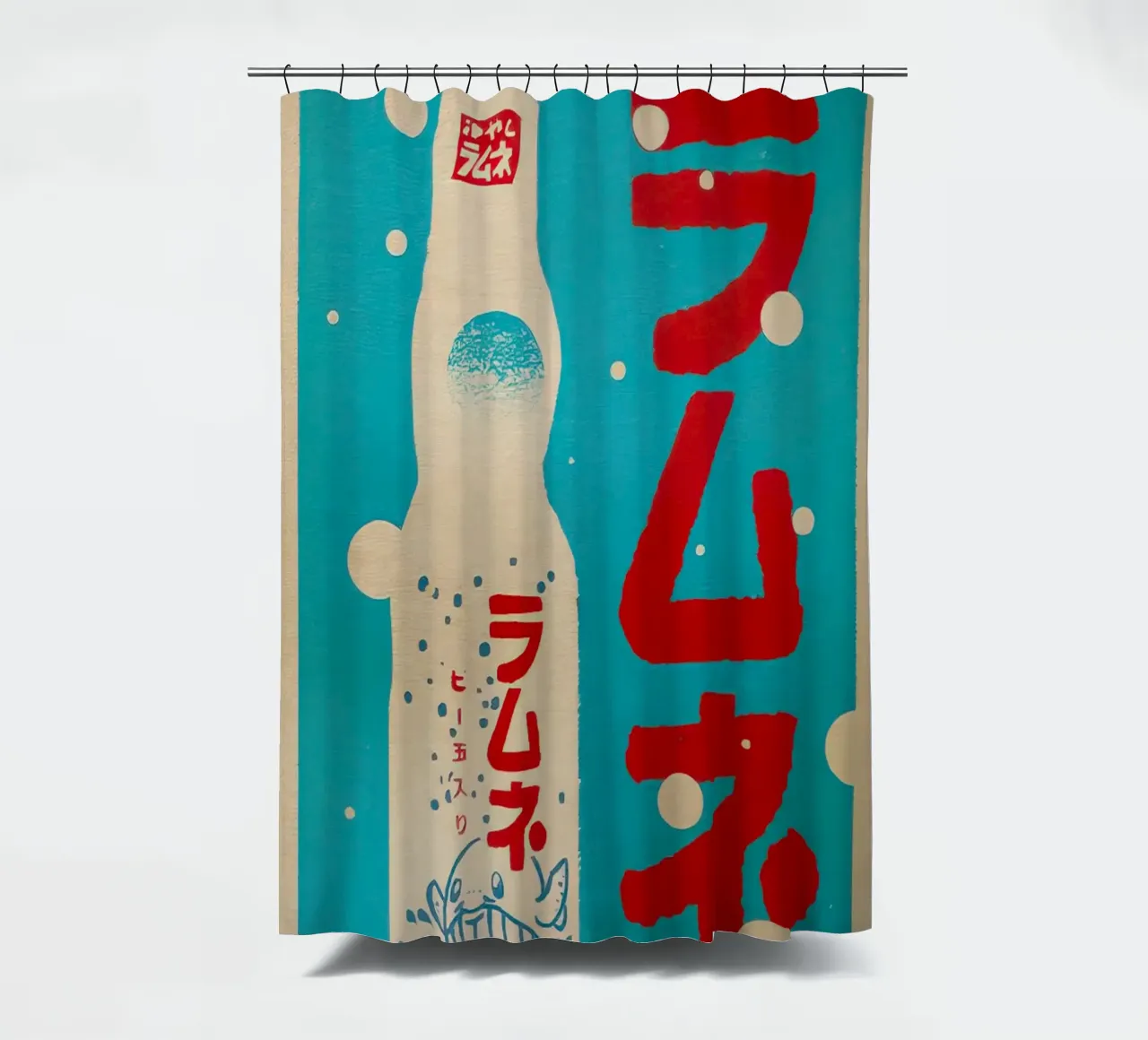 Ramune Lemonade shower curtain by Jam shop