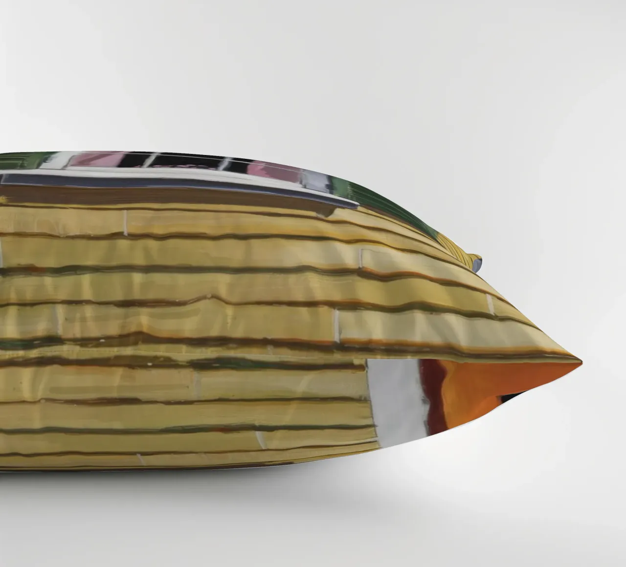 Sunlit Yellow Shutter decorative cushion by Silk Palette