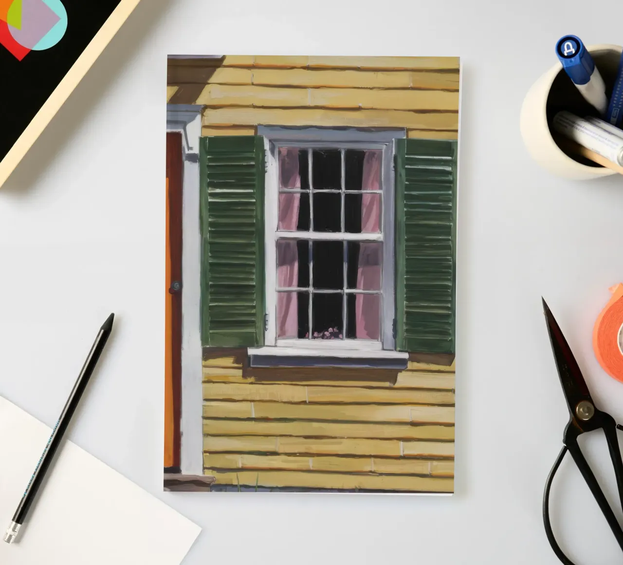 Sunlit Yellow Shutter notebook by Silk Palette